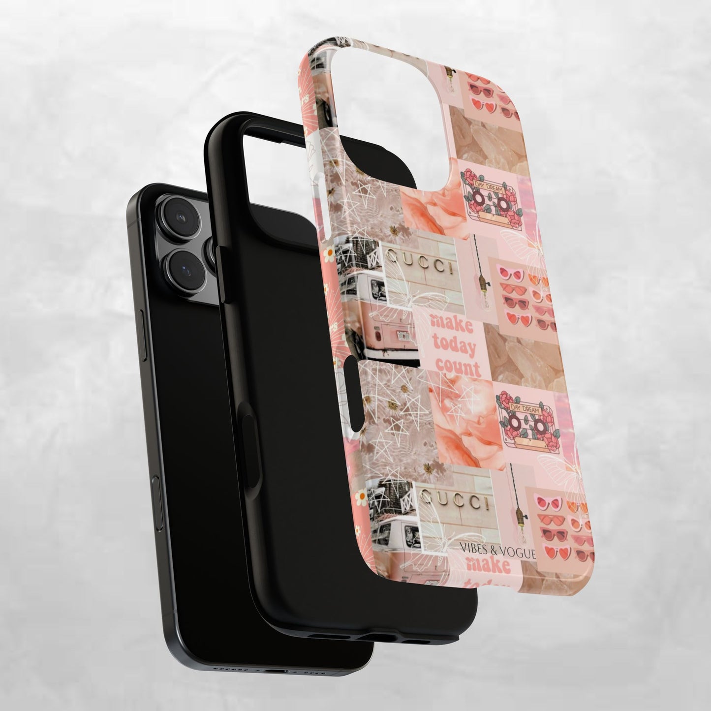 Stylish Phone Case for Trendsetters, Customizable Smartphone Cover, Vibes & Vogue Design, Floral Aesthetic Gift, Unique Tech Accessory