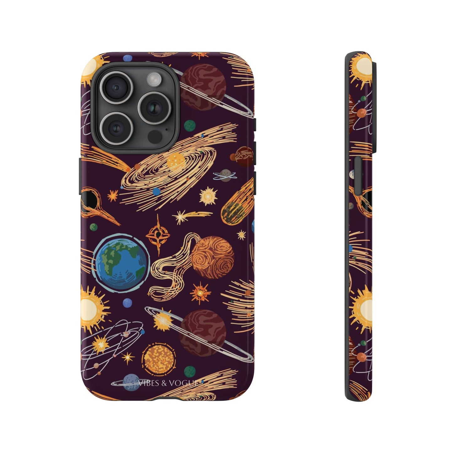 Space-Themed Phone Case - Cosmic Galaxy Design, Durable Protective Cover, Unique Gift, Celestial Lover's Accessory