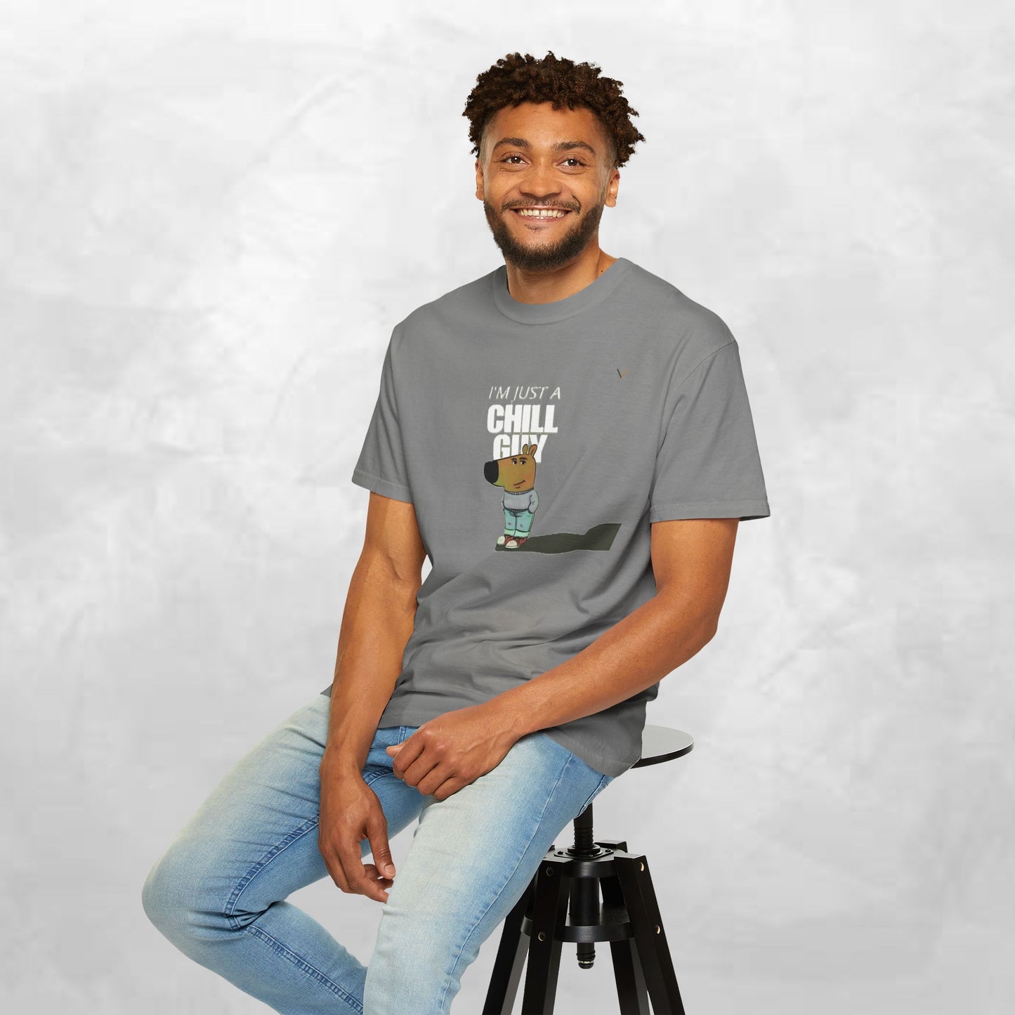 Chill Guy Graphic T-Shirt - Relaxed Unisex Tee for Casual Vibes