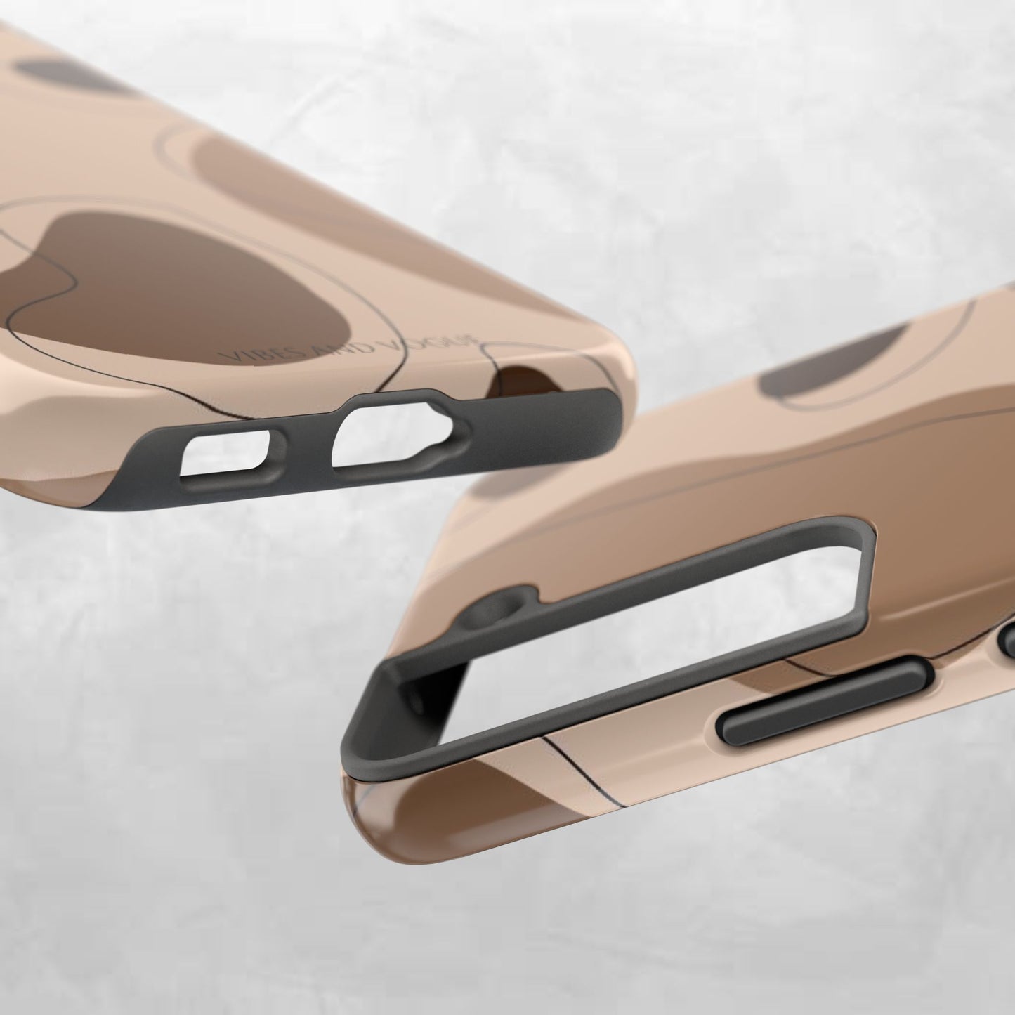 Abstract Brown Cowhide Tough Phone Case