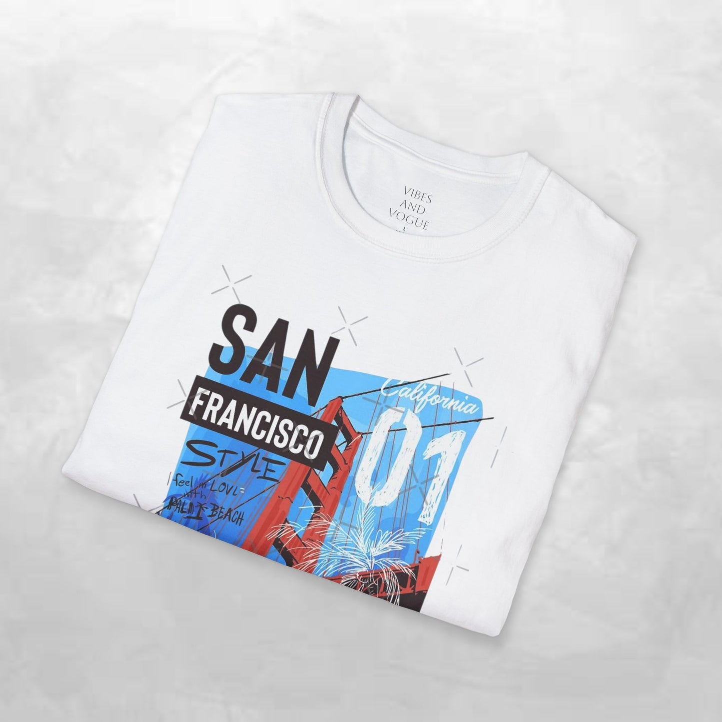 San Francisco Golden Gate Bridge Graphic T-Shirt — City Travel Tee