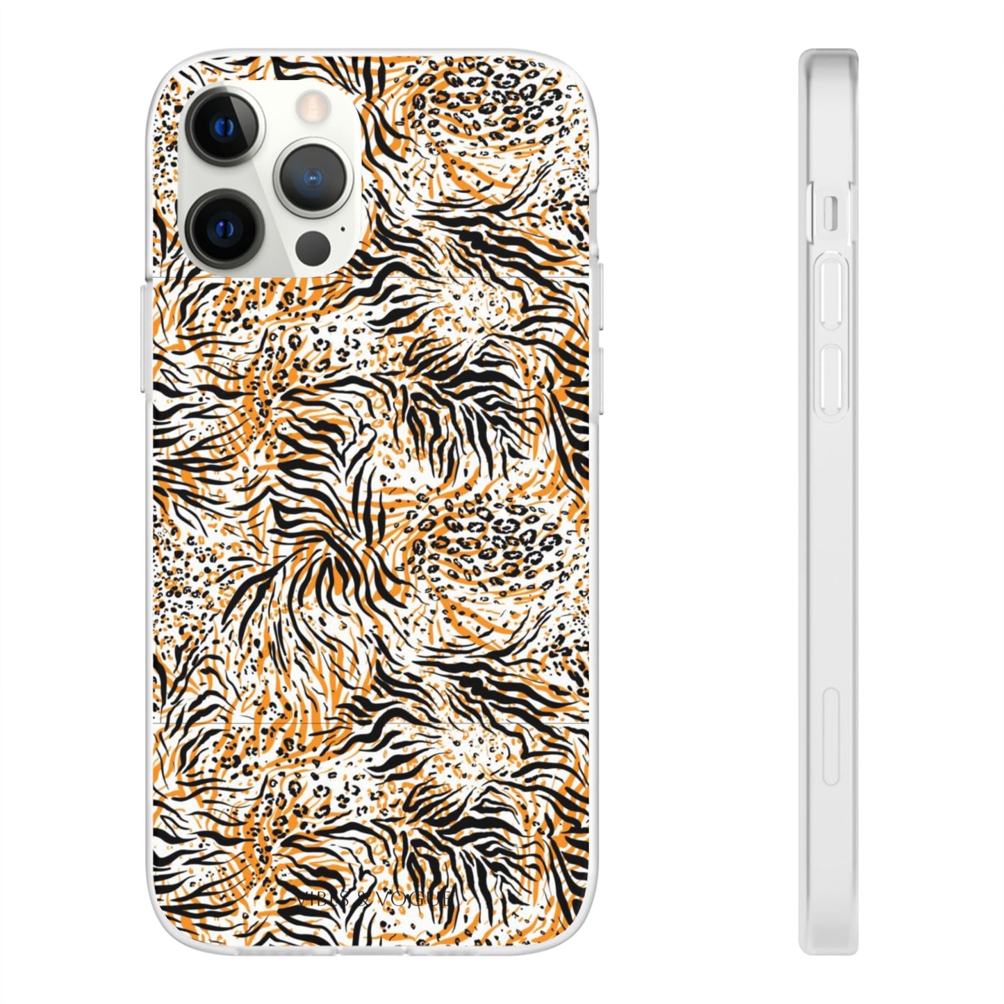 Wild Animal Print Flexi Case for iPhone - Fierce & Trendy Design