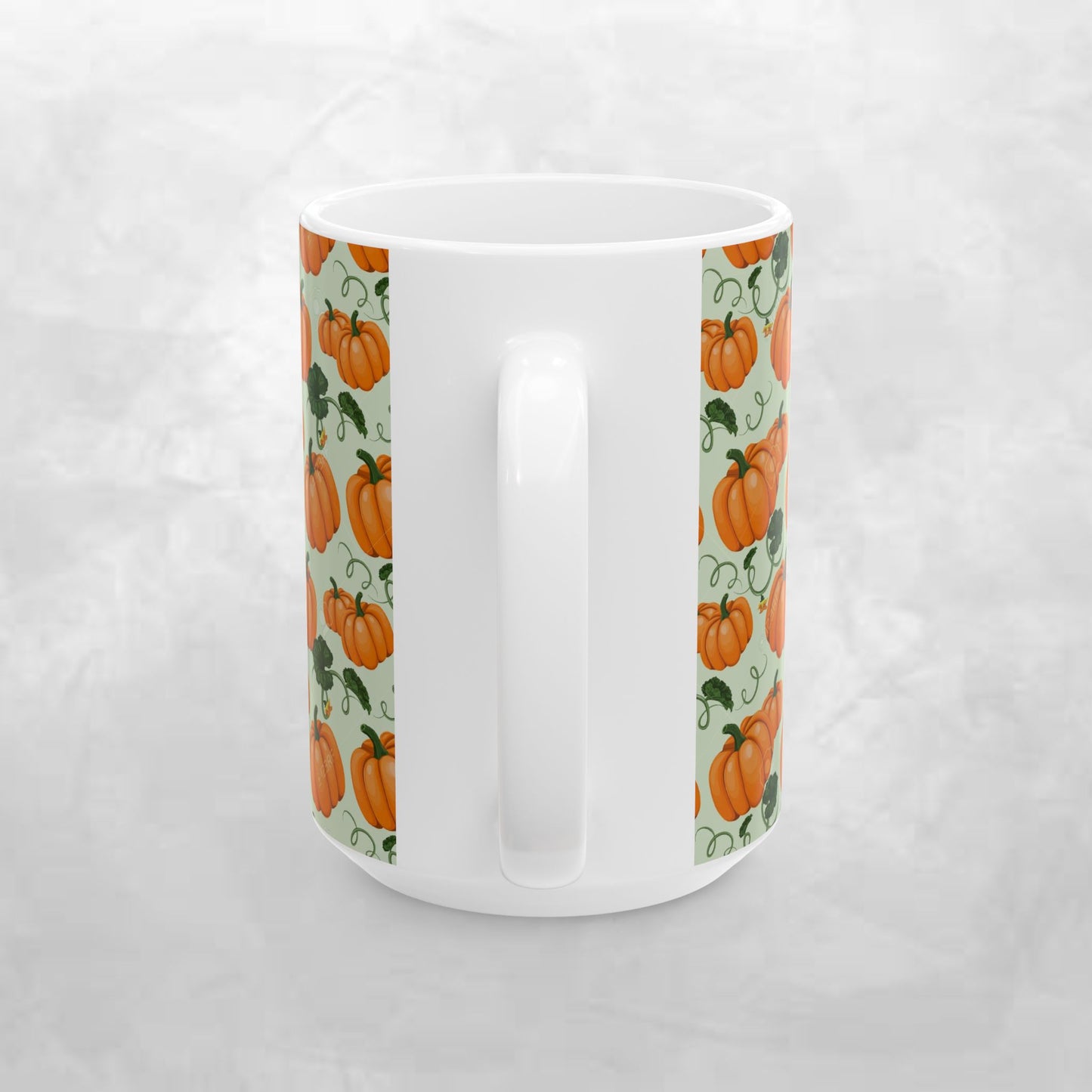 Festive Pumpkin Ceramic Mug (11oz, 15oz) - Perfect for Autumn and Halloween Celebrations
