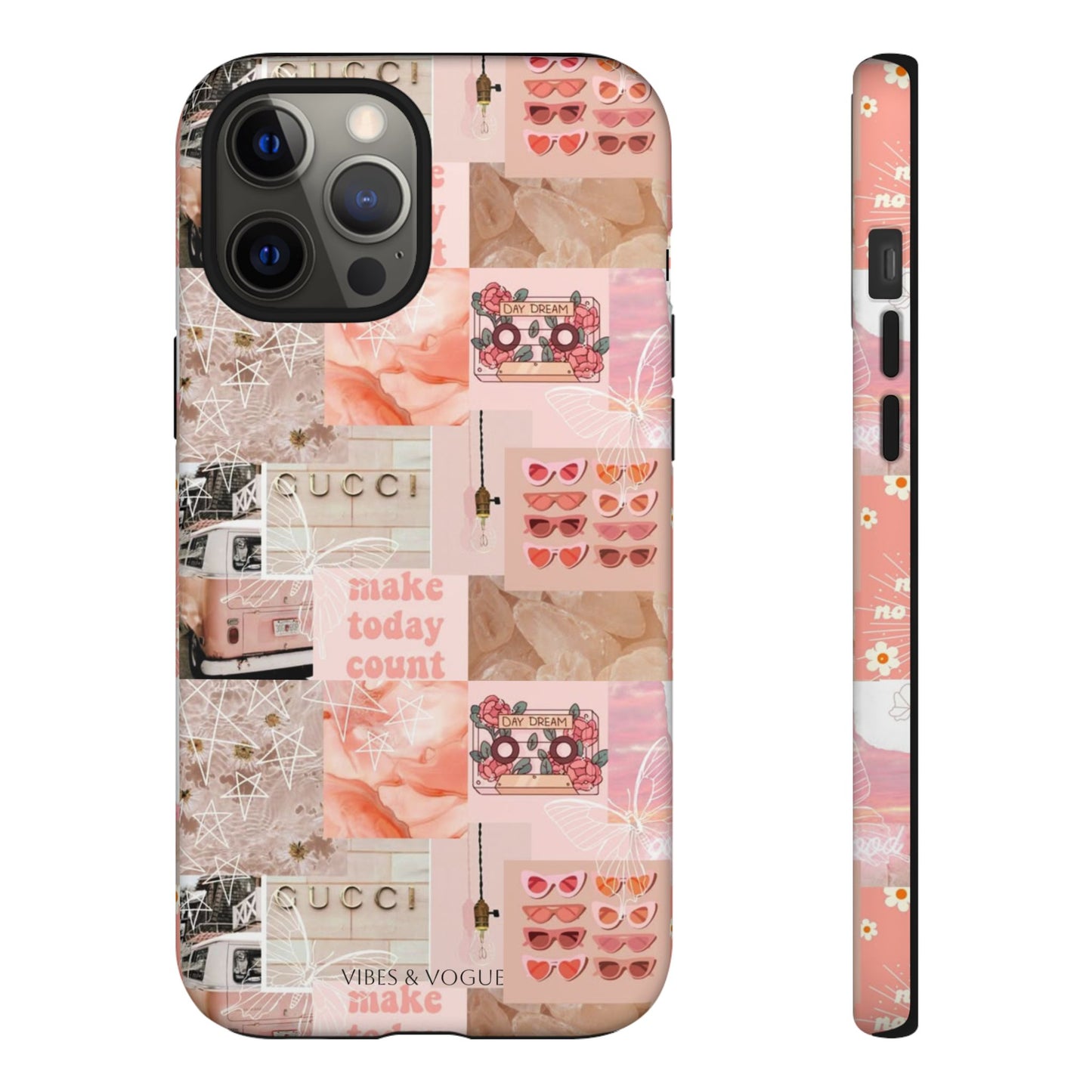 Stylish Phone Case for Trendsetters, Customizable Smartphone Cover, Vibes & Vogue Design, Floral Aesthetic Gift, Unique Tech Accessory