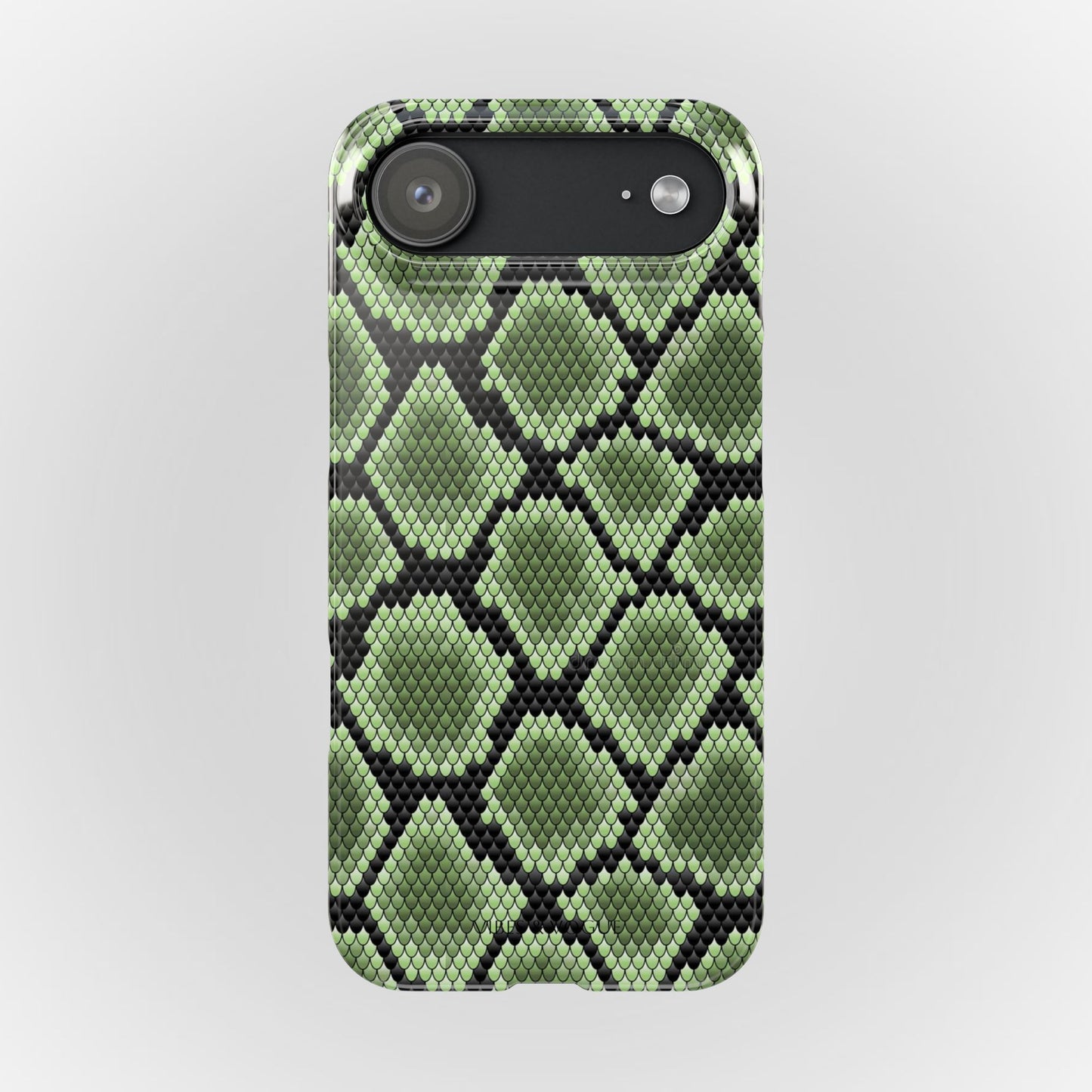 Sleek Green Snake Skin Slim Phone Case - Stylish & Protective for All Occasions
