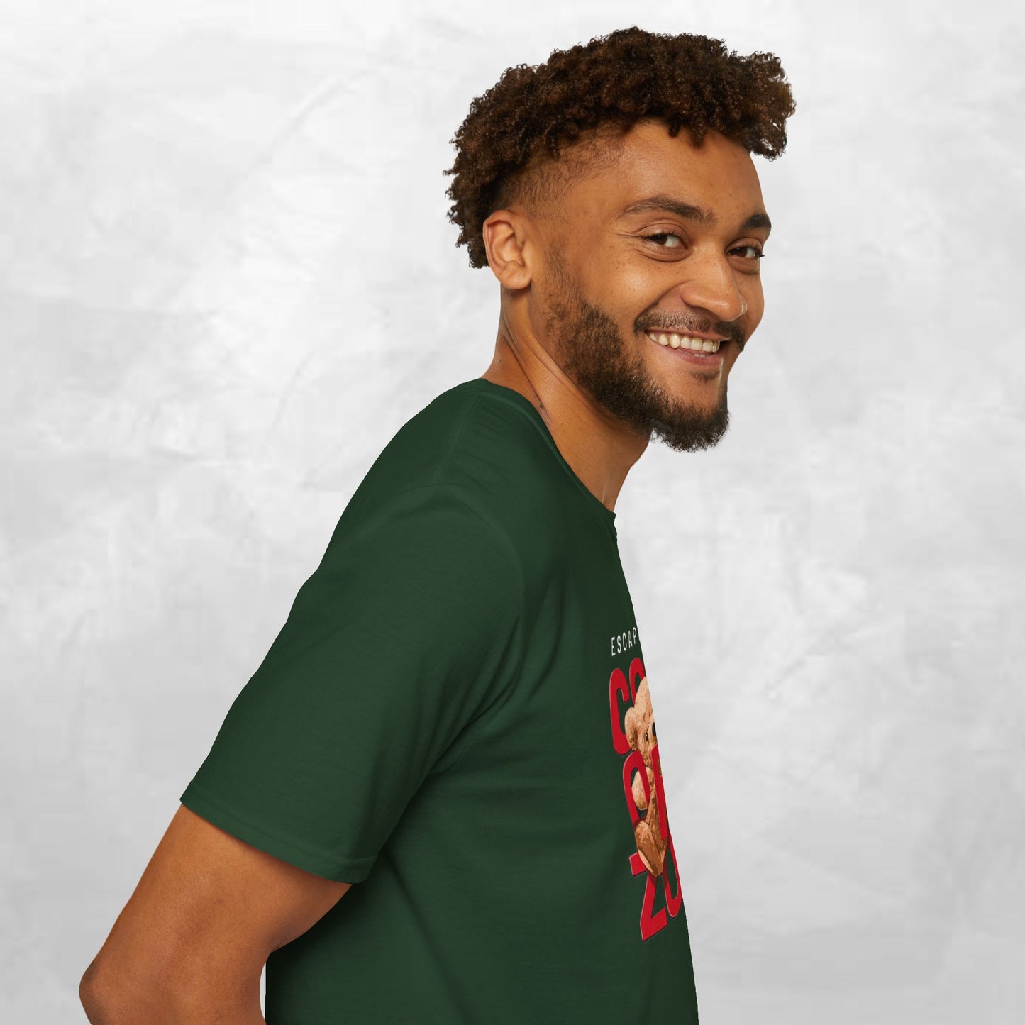 Escape Your Comfort Zone Teddy Bear T-Shirt, Cute Unisex Tee, Motivational Apparel, Gift for Friends, Casual Wear, Unique Design