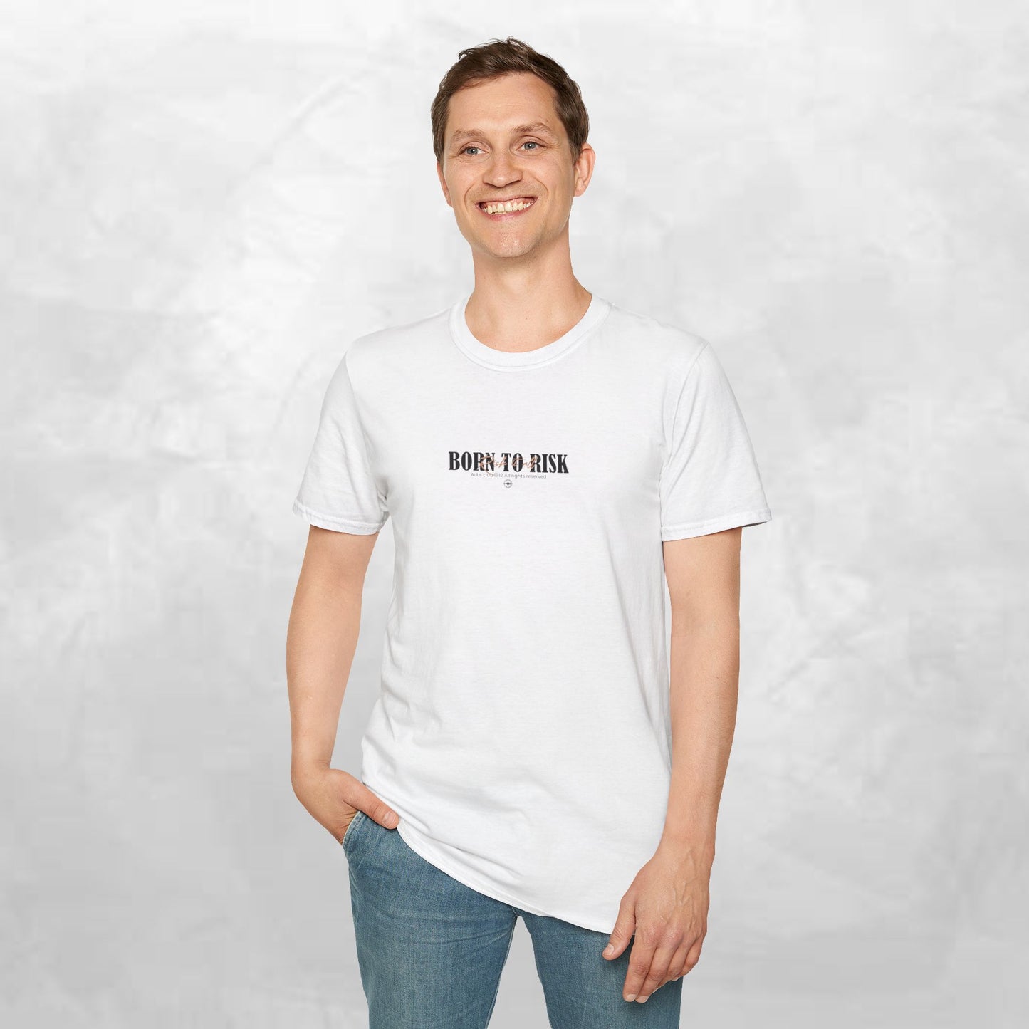 Born to Risk T-Shirt — Minimalist Motivational Graphic Tee