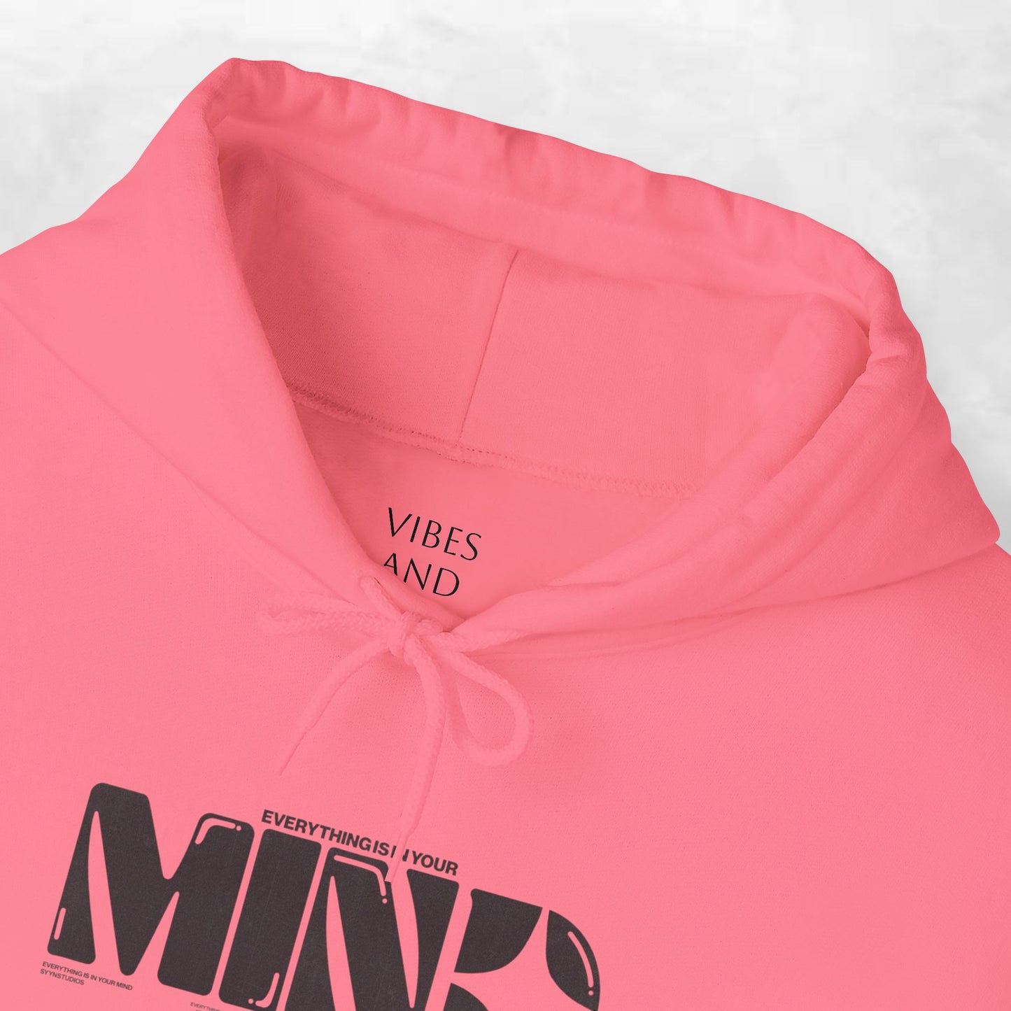 Mind Logo Hoodie — Minimalist Black Typography Pullover