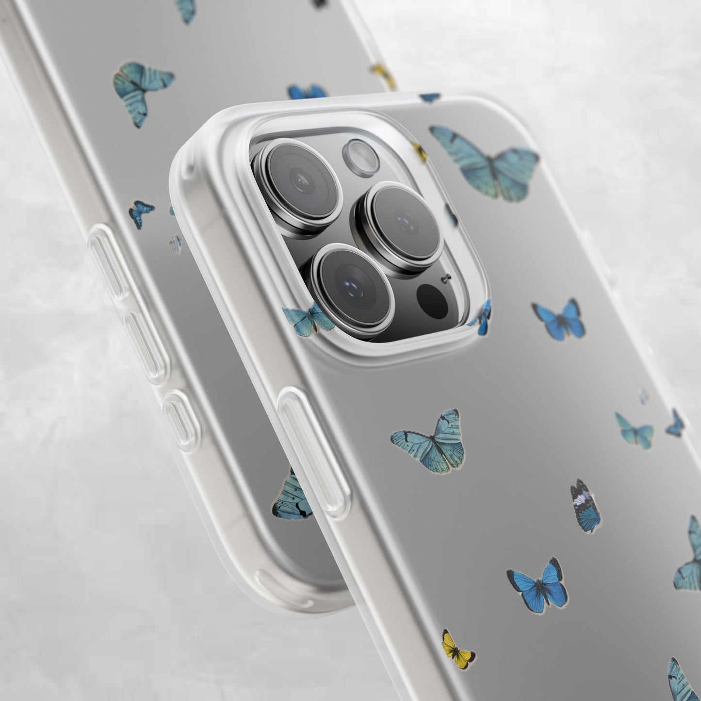 Butterfly Vibes Phone Case, Flexible Phone Cover, Elegant Phone Accessory, Gift for Nature Lovers, Spring Decor, Eco-Friendly Case