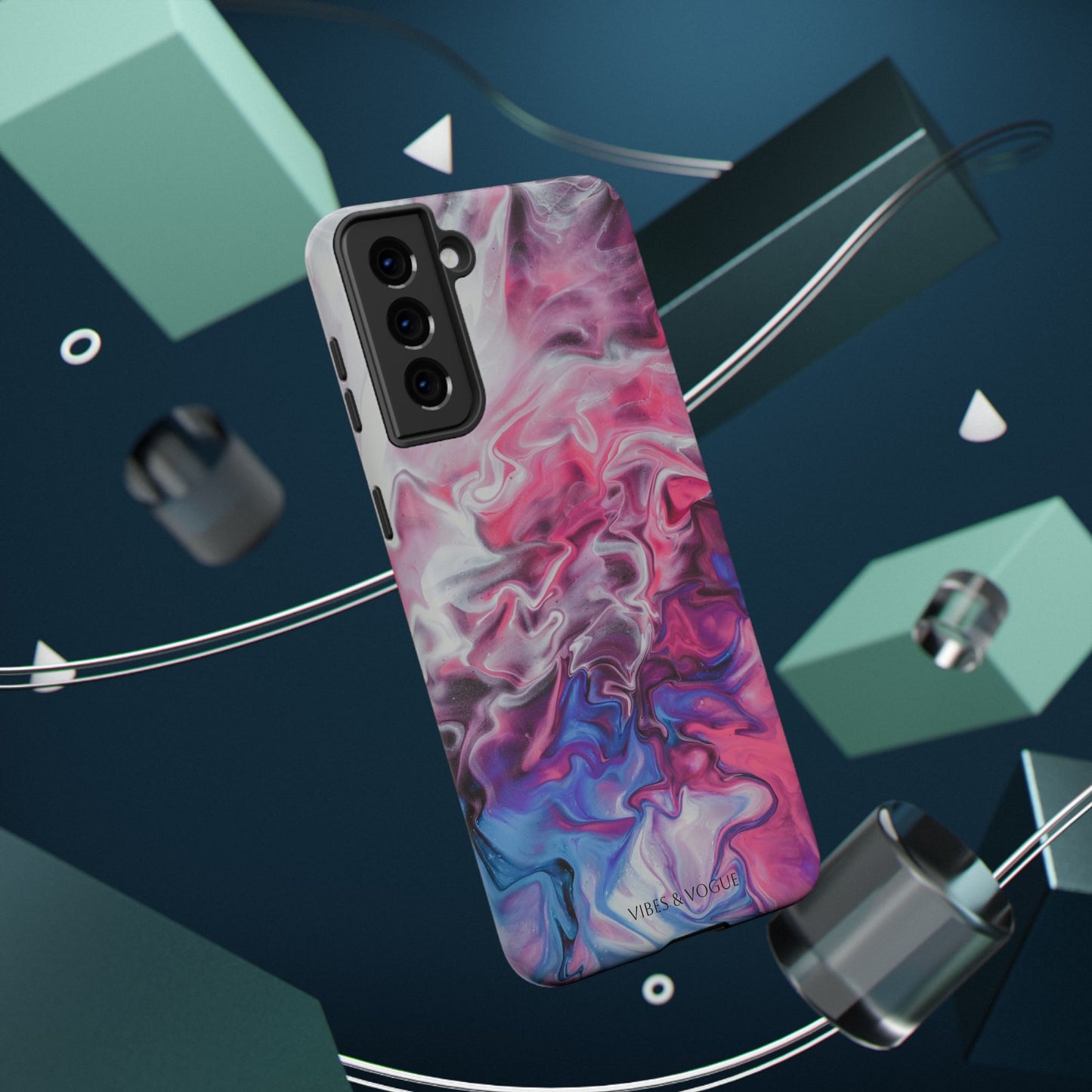 Vibrant Phone Case for Trendsetters | Abstract Marble Design, Impact-Resistant, Stylish Tech Accessory, Perfect Gift