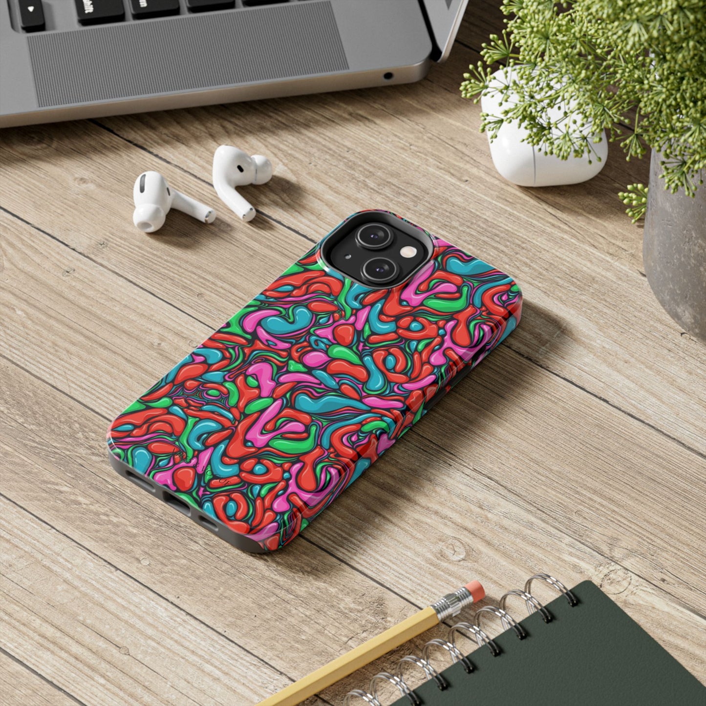 Vibrant Tough Phone Cases - Colorful Abstract Designs for Teens & Adults, Perfect Gift for Birthdays, Holidays, & Everyday Use
