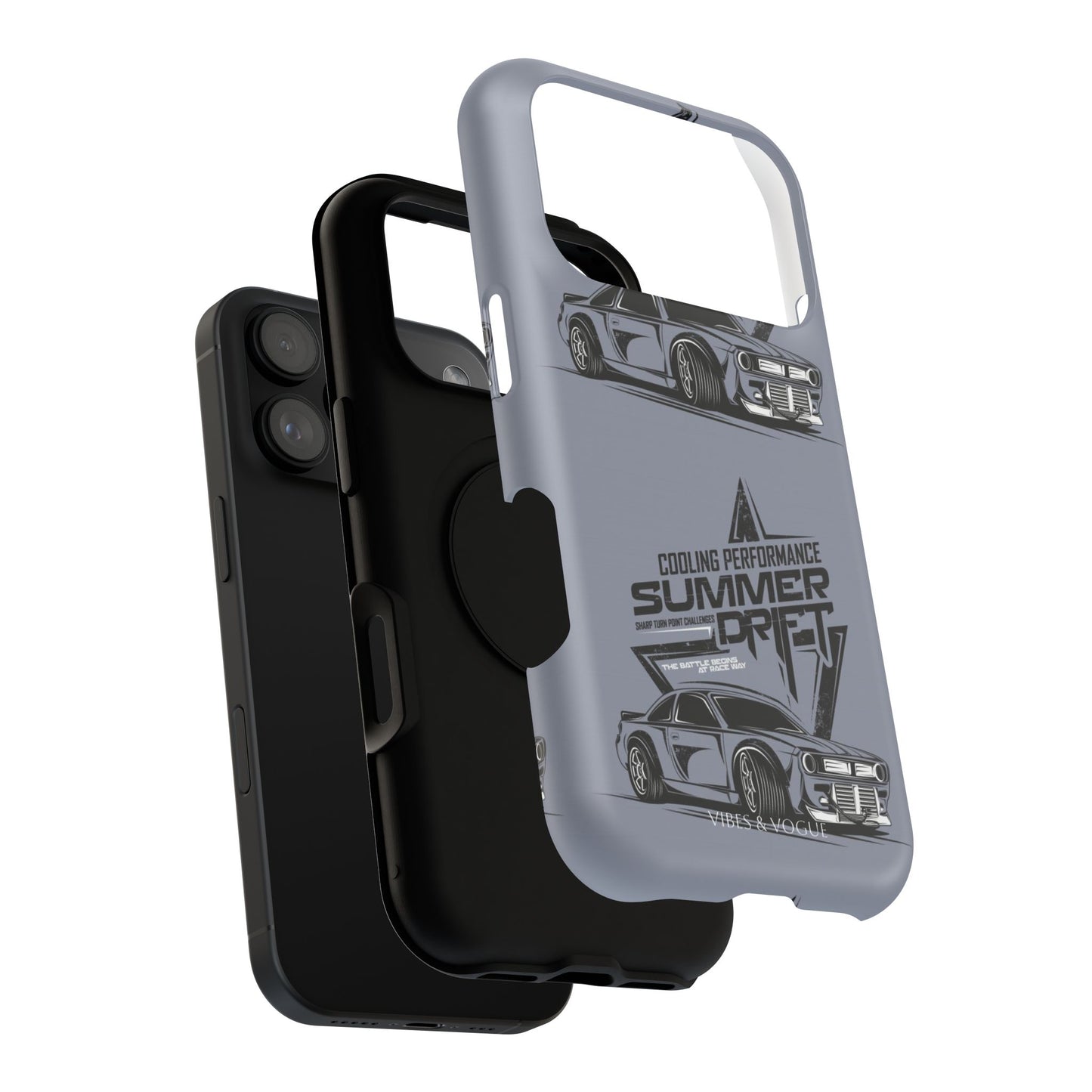 Summer Drift Racing Impact-Resistant Phone Case