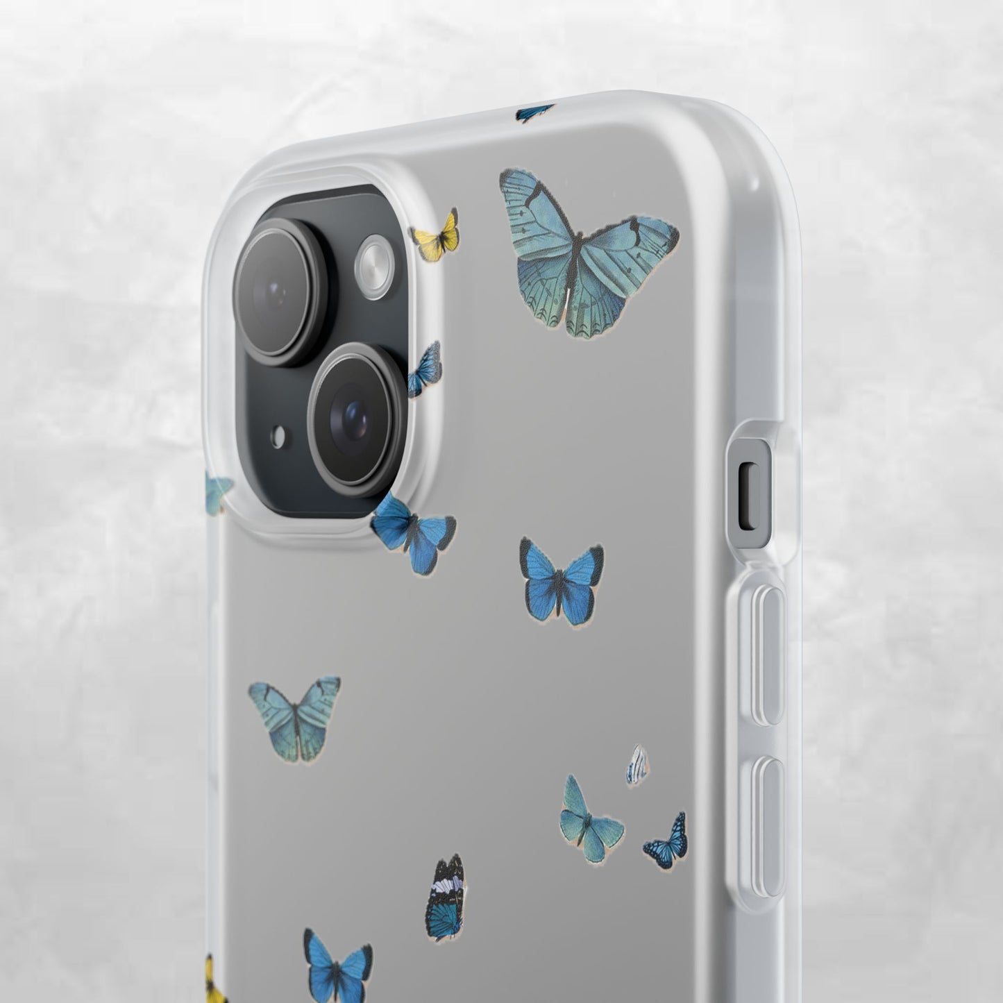 Butterfly Vibes Phone Case, Flexible Phone Cover, Elegant Phone Accessory, Gift for Nature Lovers, Spring Decor, Eco-Friendly Case