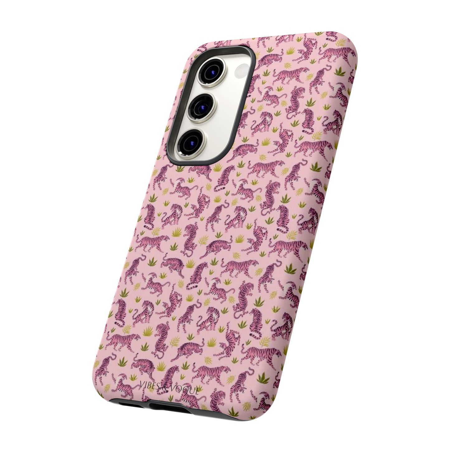 Pink Tiger Pattern Phone Case - Tough Cases