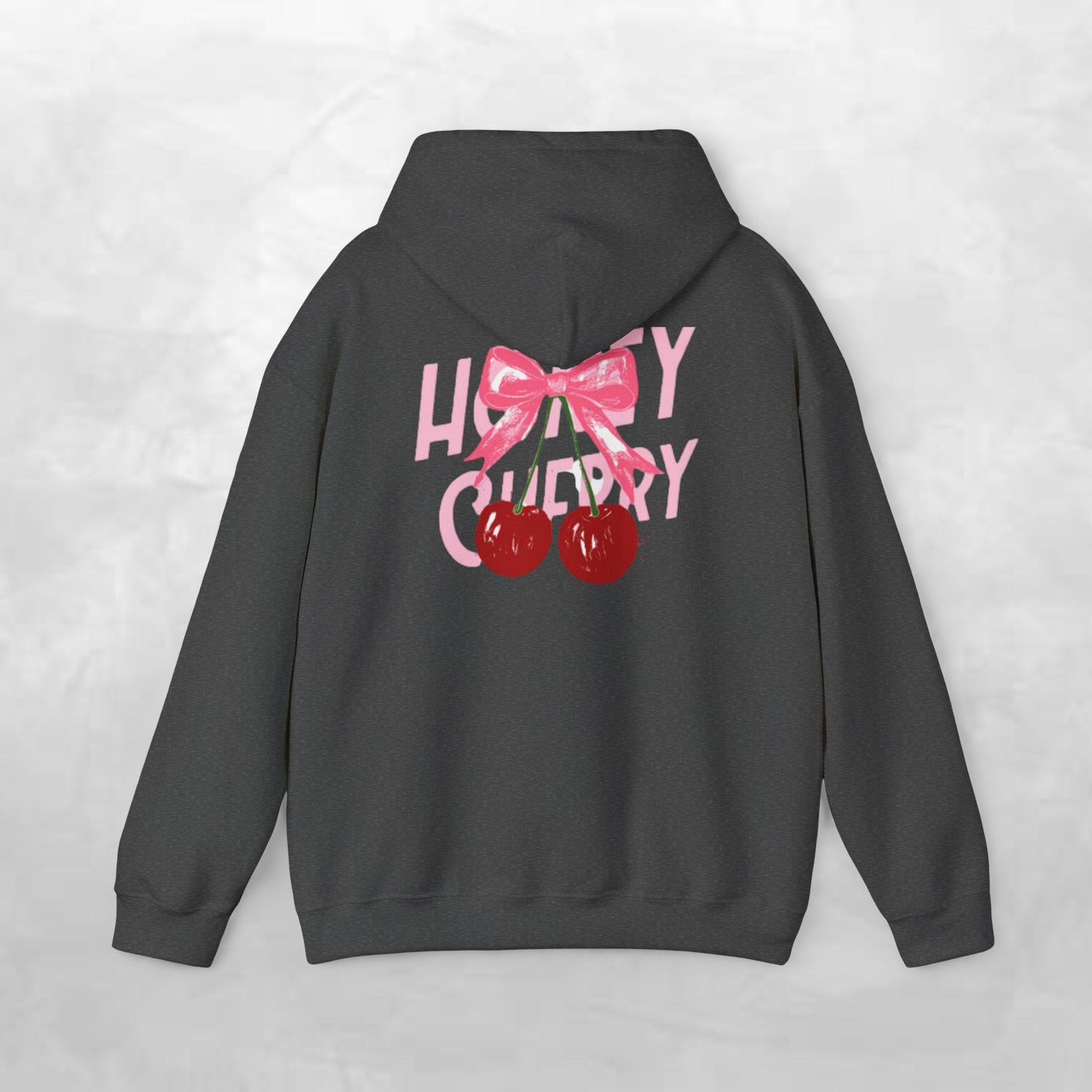 Cherry Bow Unisex Hoodie - Sweet, Cozy Style for Spring, Casual Wear, Gift for Birthdays, Summer Fun, Festival Fashion