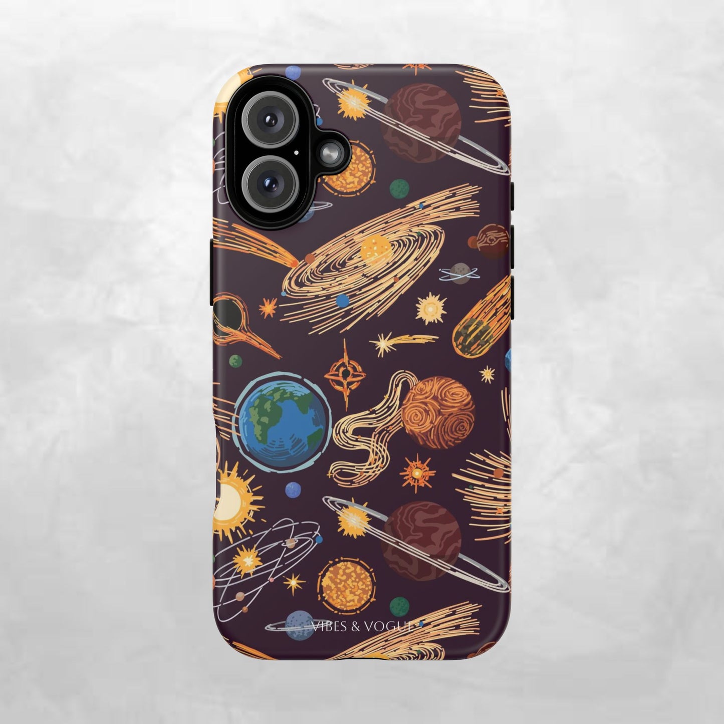 Space-Themed Phone Case - Cosmic Galaxy Design, Durable Protective Cover, Unique Gift, Celestial Lover's Accessory