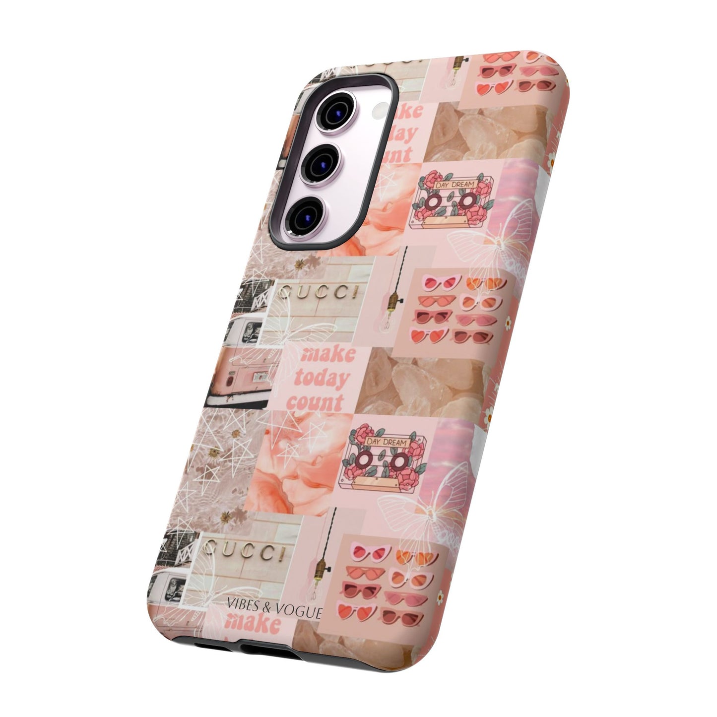 Stylish Phone Case for Trendsetters, Customizable Smartphone Cover, Vibes & Vogue Design, Floral Aesthetic Gift, Unique Tech Accessory