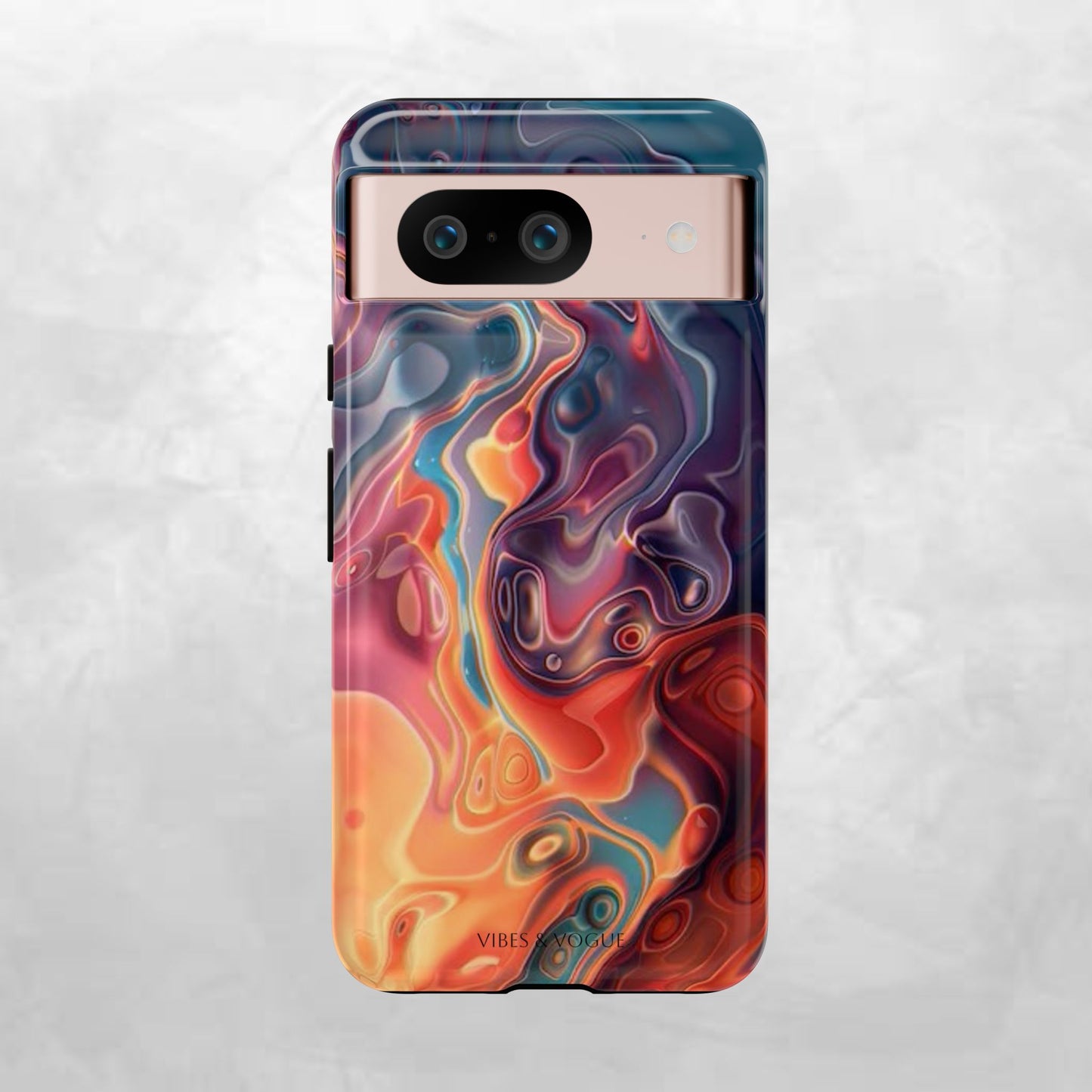 Colorful Phone Case, Abstract Print Cover, Tough Cases for Protection, Gift for Her, Modern Design, Trendy Mobile Accessory