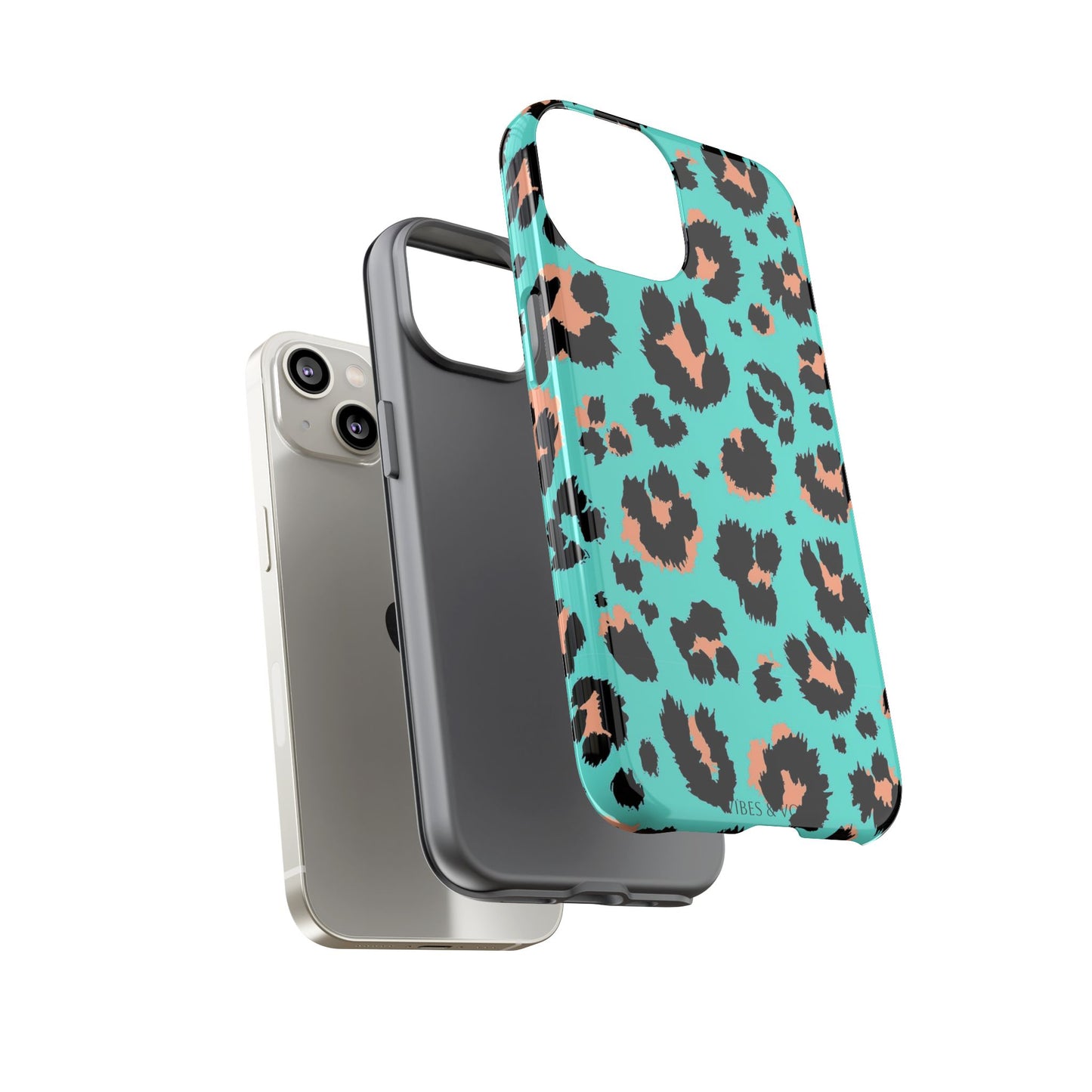 Leopard Print Phone Case, Tough Phone Case, Wild Style Accessory, Animal Print Cover, Stylish Phone Protection
