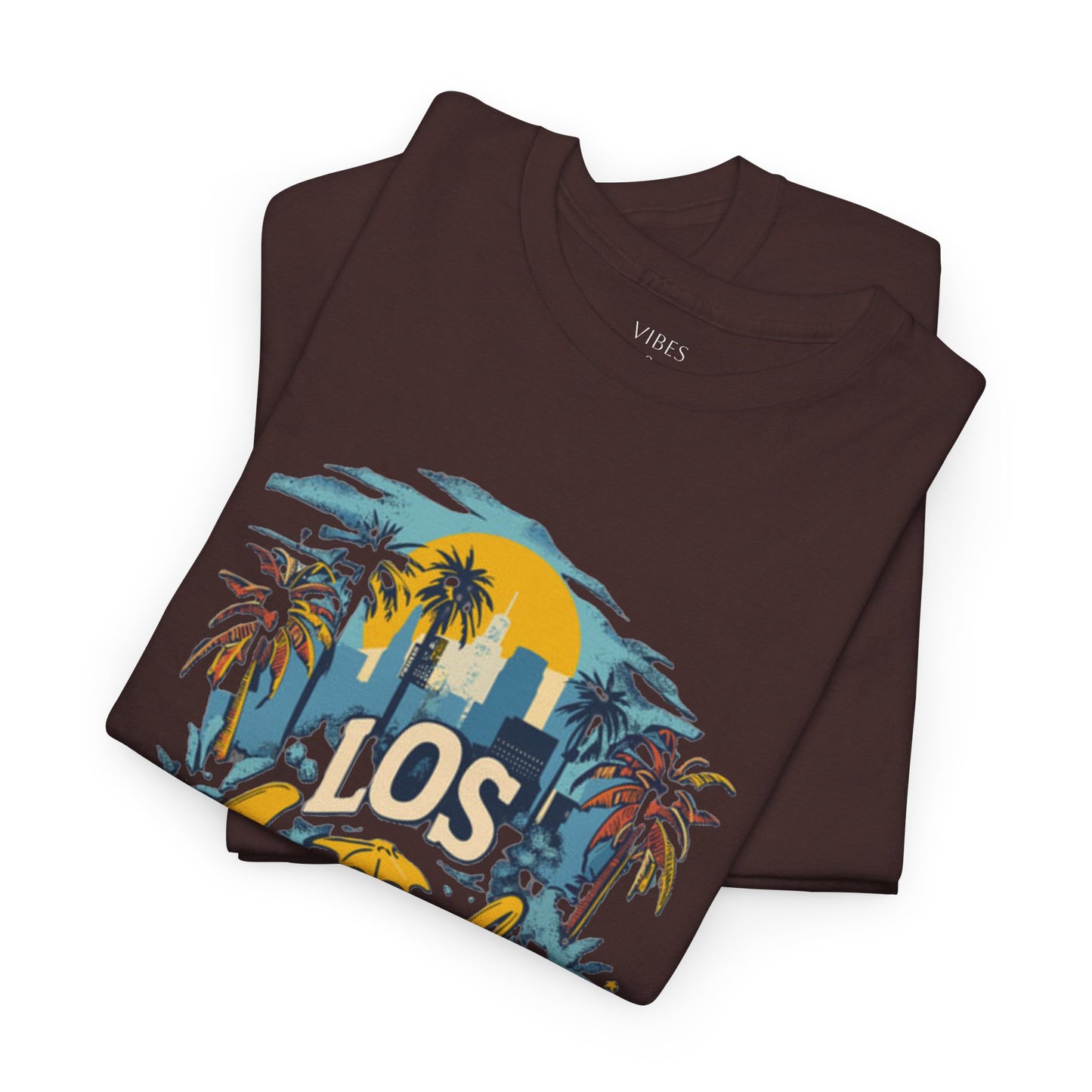 Los Angeles Sunset Unisex Heavy Cotton Tee - Casual Comfortable Streetwear