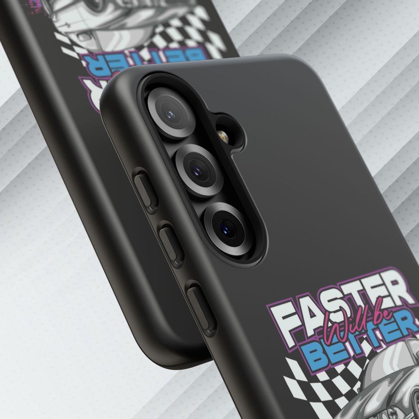 Racing Phone Case - 'Faster Is Better' Design for Car Enthusiasts