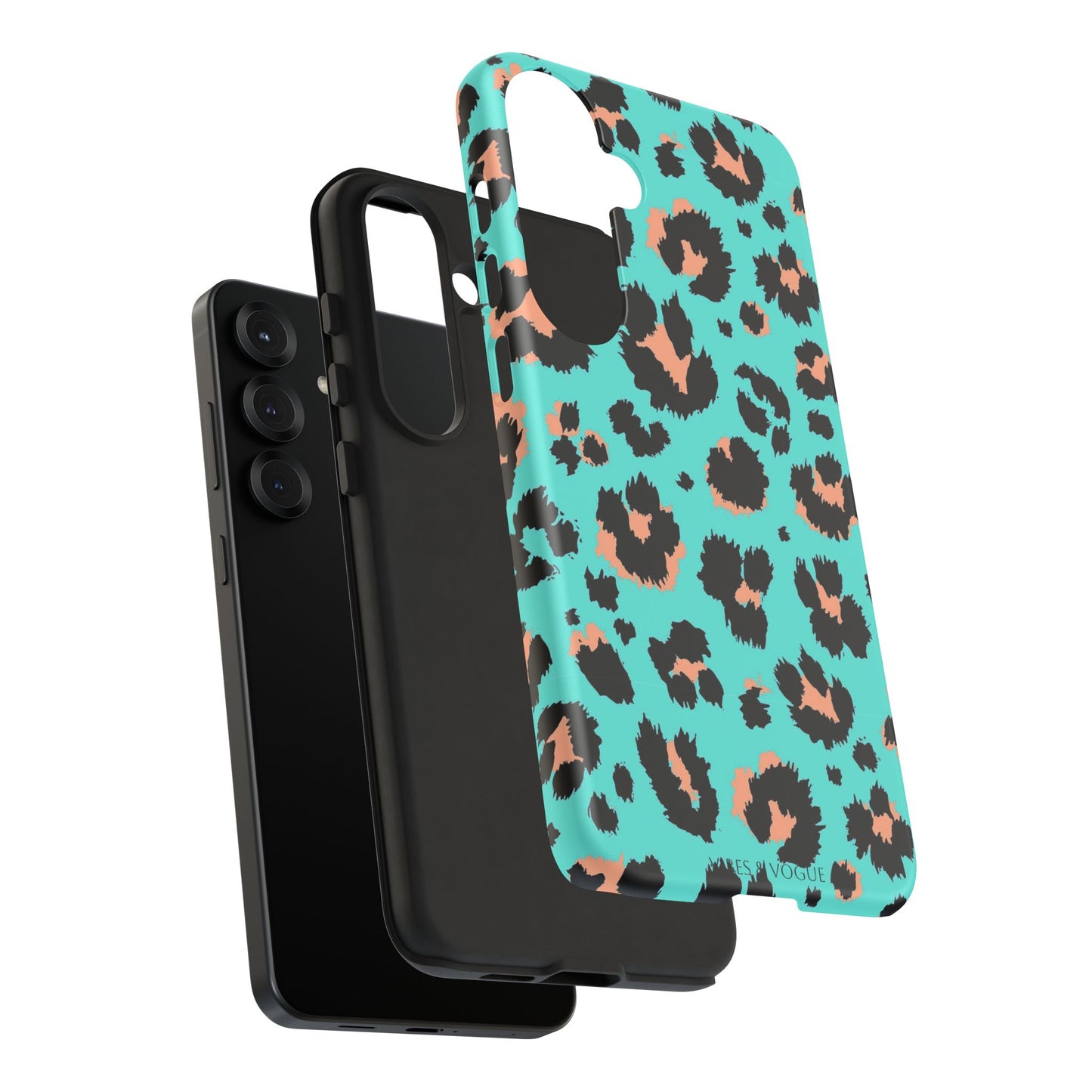 Leopard Print Phone Case, Tough Phone Case, Wild Style Accessory, Animal Print Cover, Stylish Phone Protection