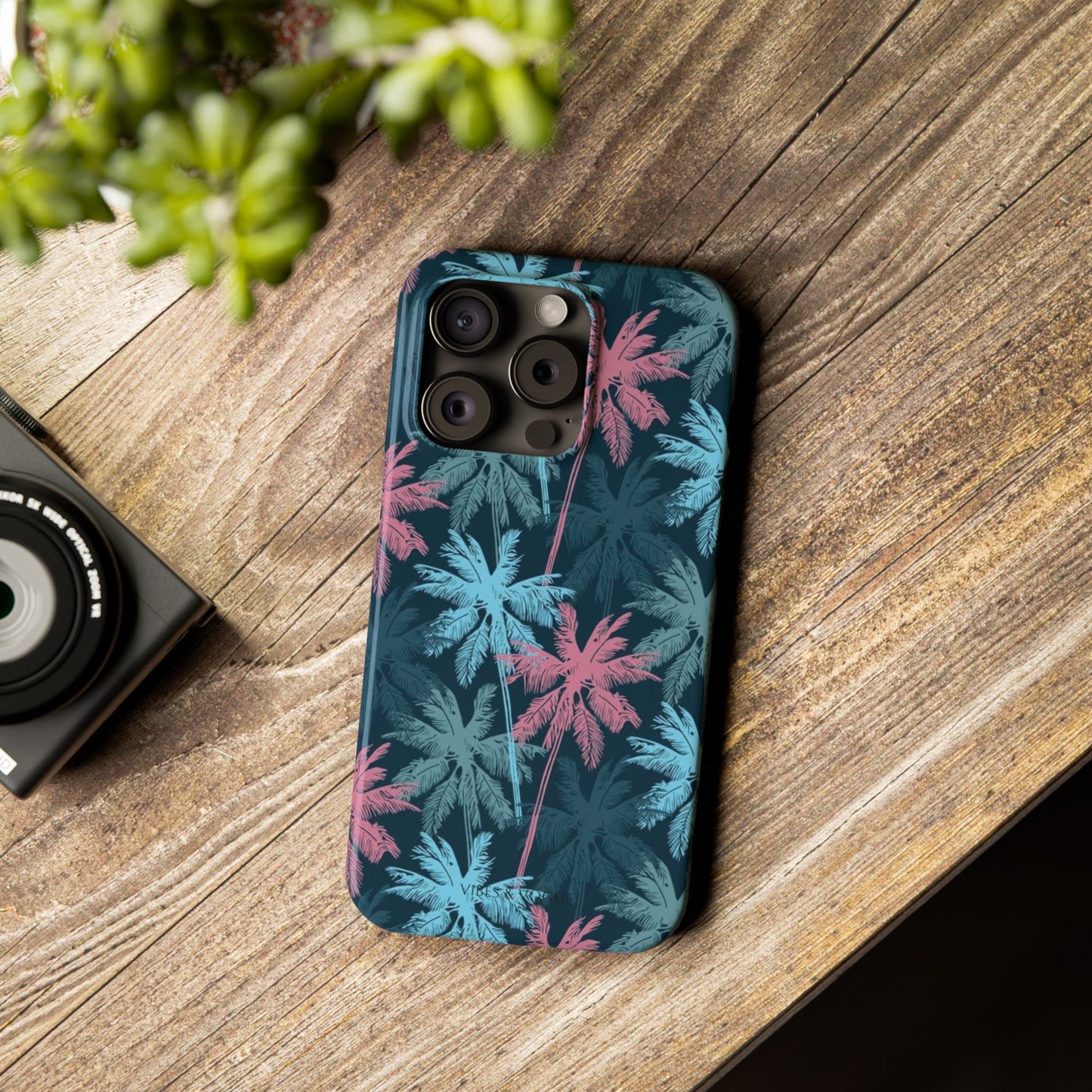 Tropical Vibes Slim Phone Case - Summer Botanical Design