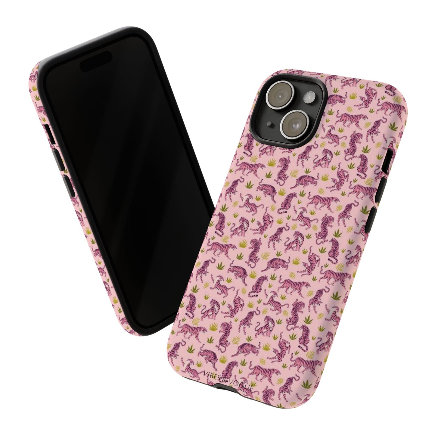 Pink Tiger Pattern Phone Case - Tough Cases