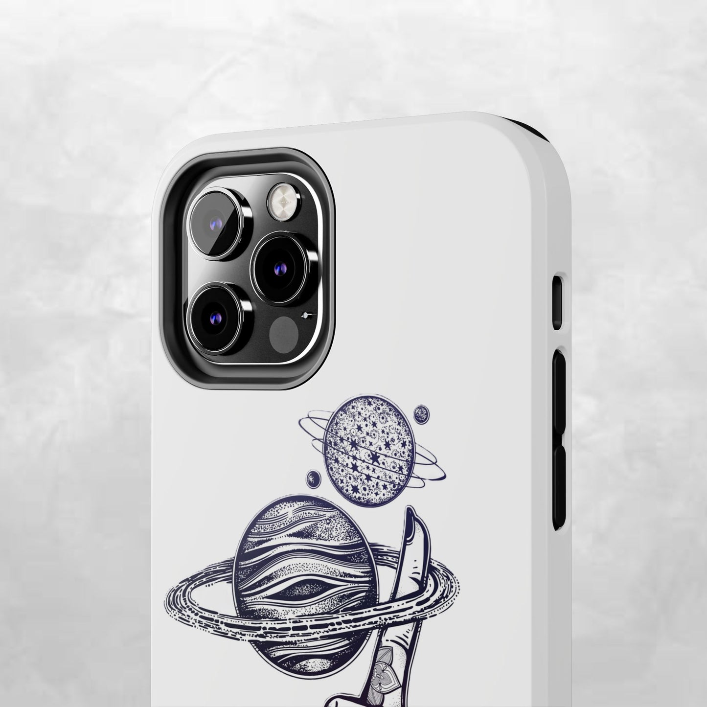 Cosmic Tattoo Phone Case, Unique Galaxy Cell Phone Cover, Gift for Astronomers, Trendy Space Phone Protector, Birthday and Holiday Gift