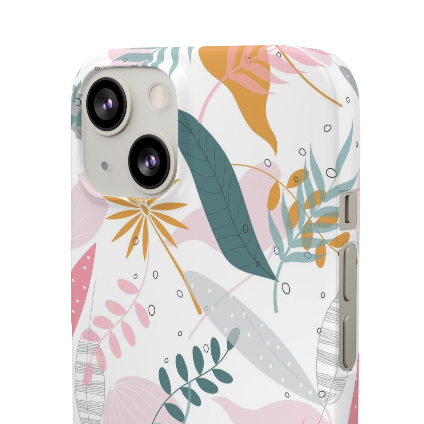 Floral Snap Case - Stylish Phone Protector with Botanical Design