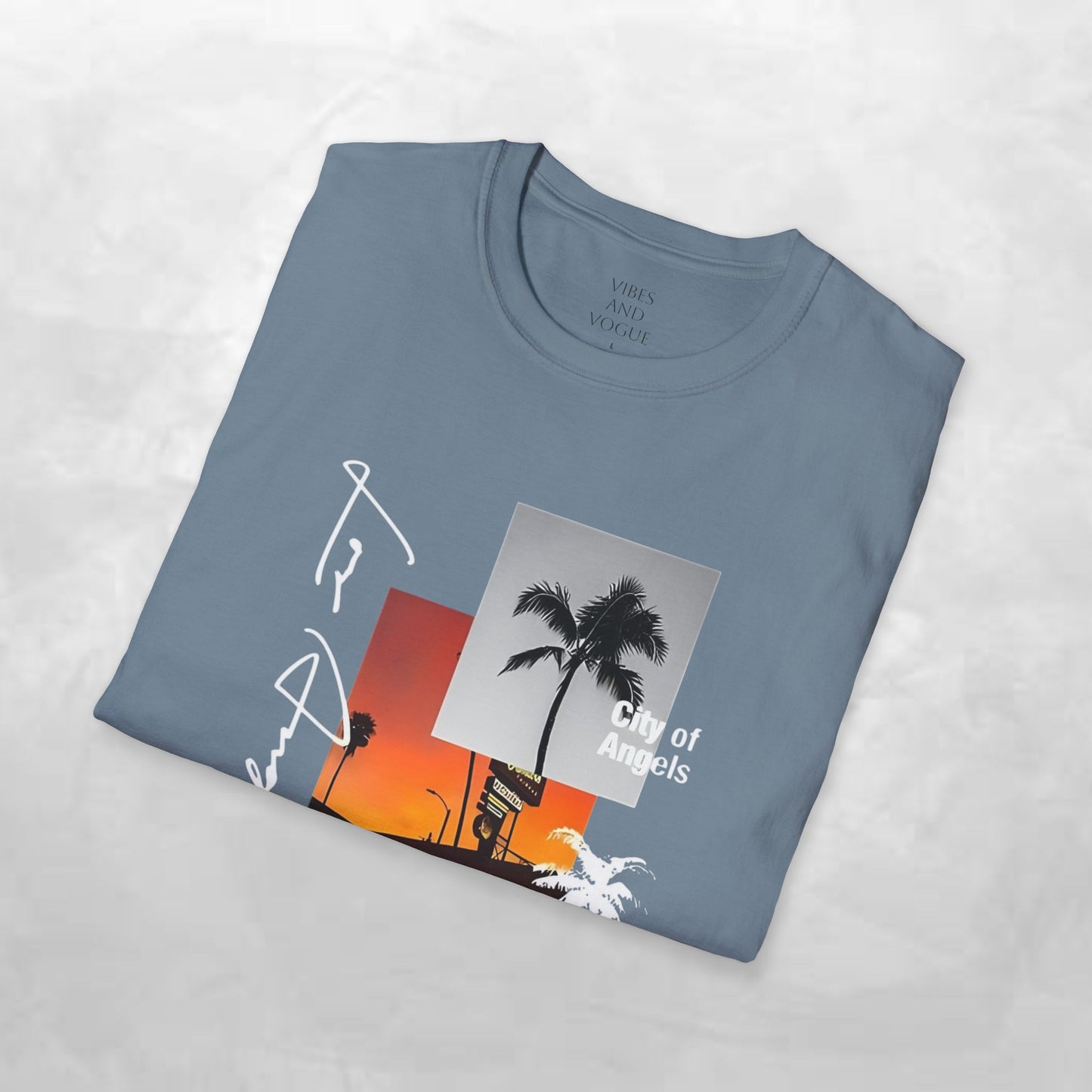 T-Shirt — Tropical Sunset Los Angeles Palm Tree Tee
