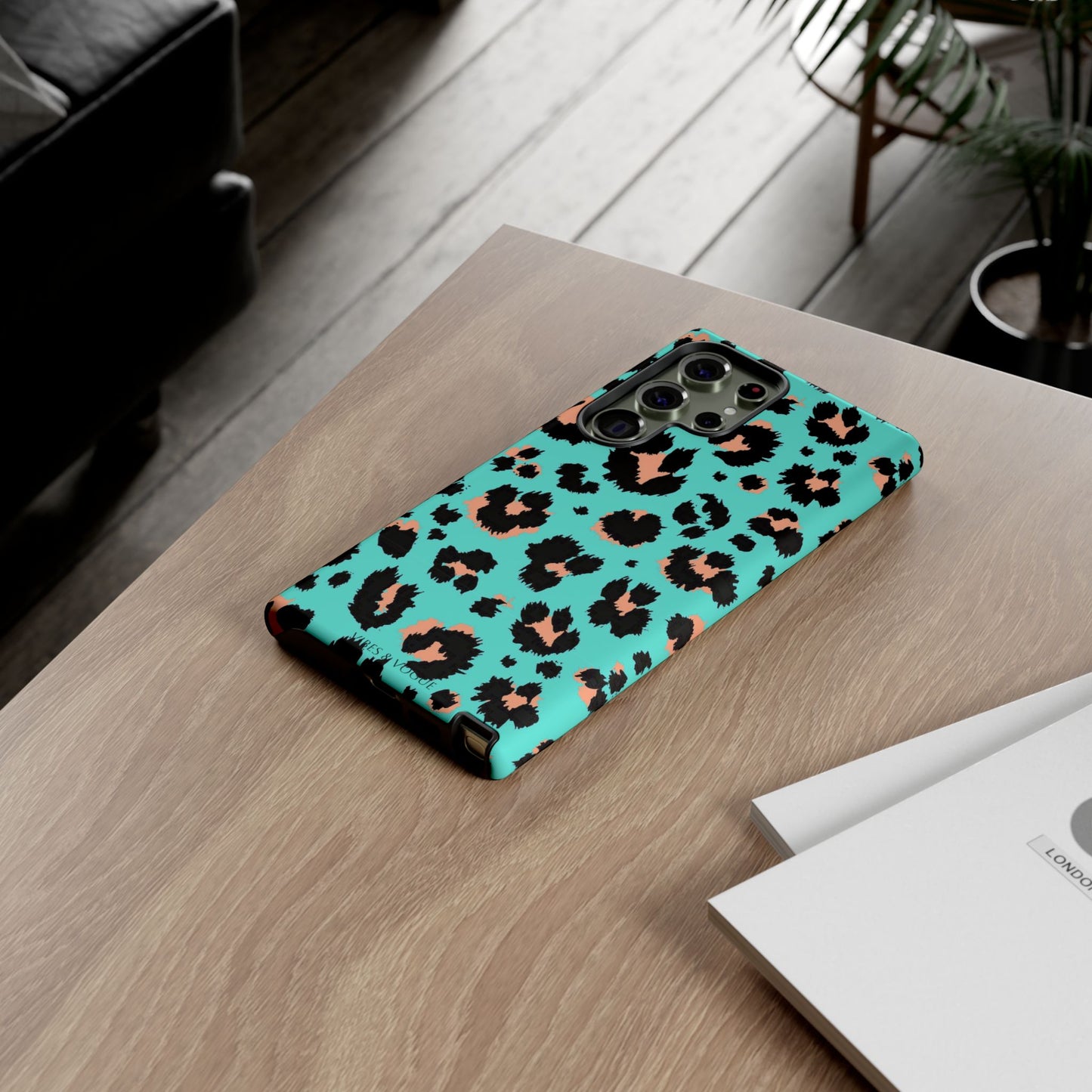 Leopard Print Phone Case, Tough Phone Case, Wild Style Accessory, Animal Print Cover, Stylish Phone Protection