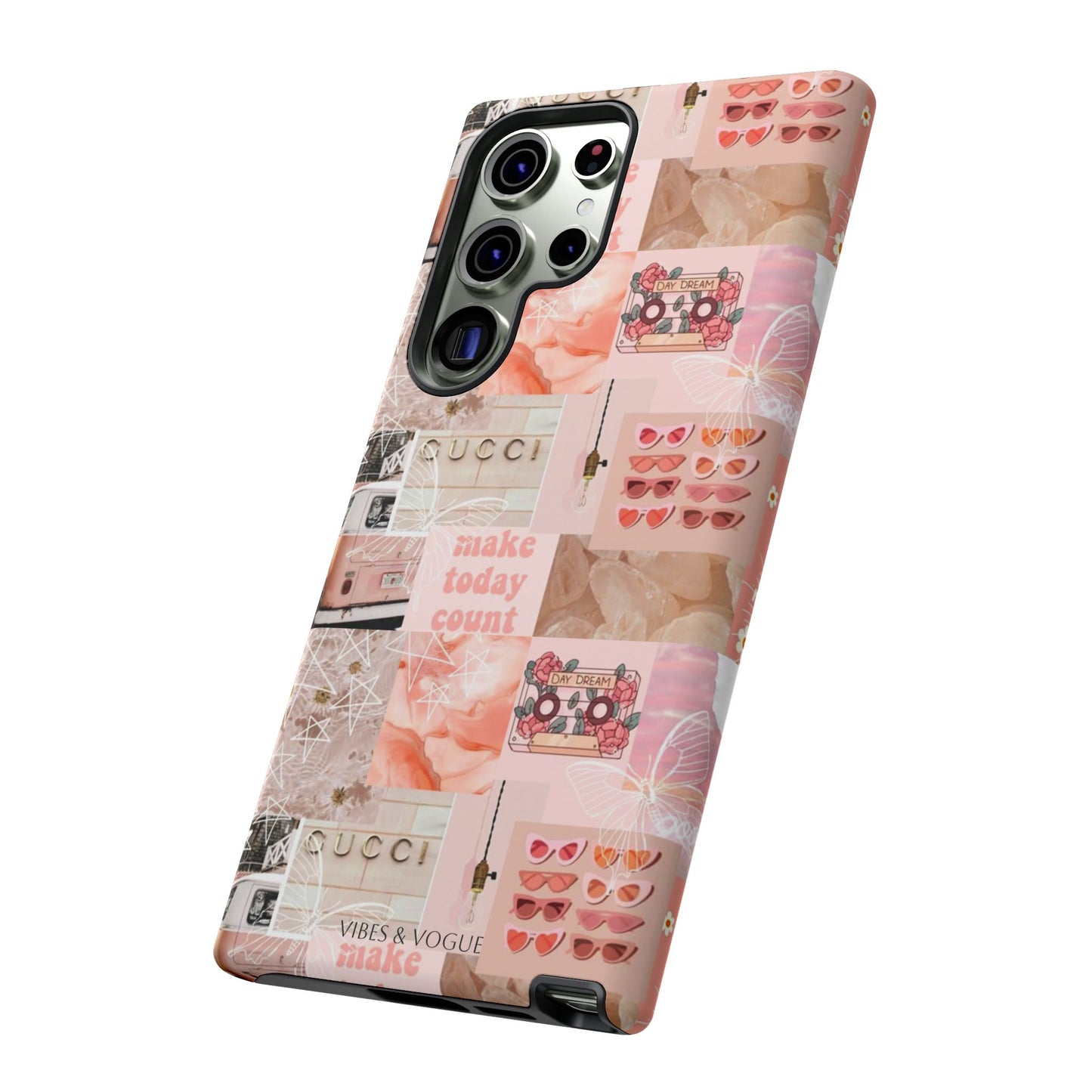 Stylish Phone Case for Trendsetters, Customizable Smartphone Cover, Vibes & Vogue Design, Floral Aesthetic Gift, Unique Tech Accessory