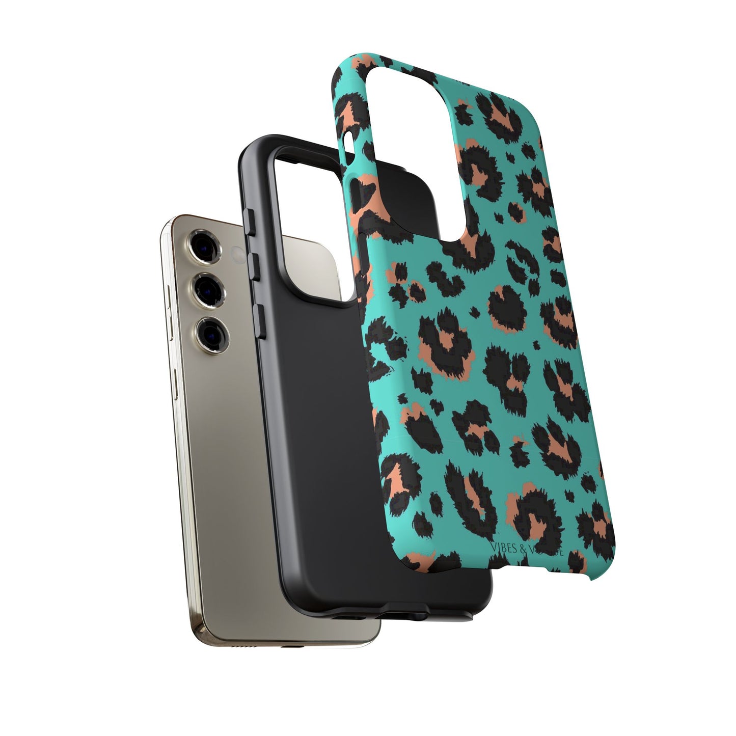 Leopard Print Phone Case, Tough Phone Case, Wild Style Accessory, Animal Print Cover, Stylish Phone Protection