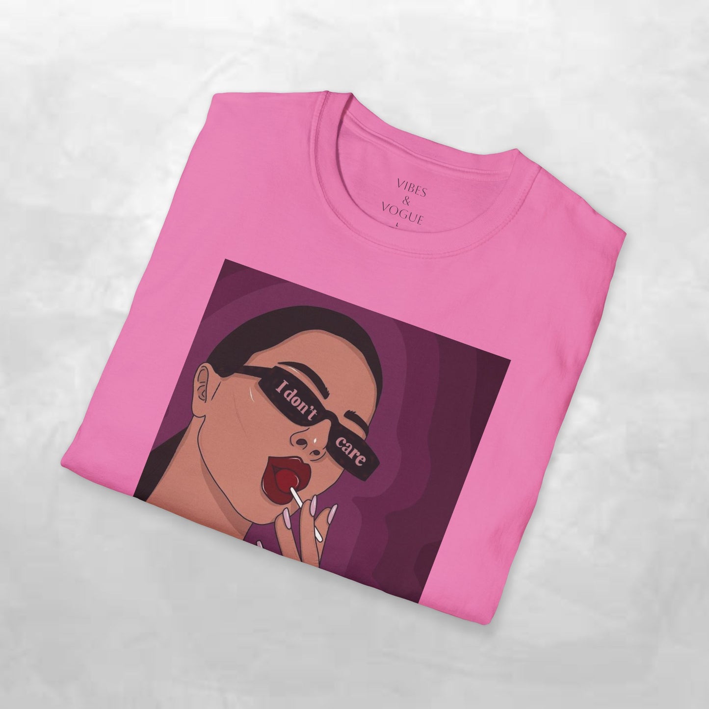 I Don't Care Graphic Unisex Softstyle T-Shirt – Casual Chic for Everyday Wear