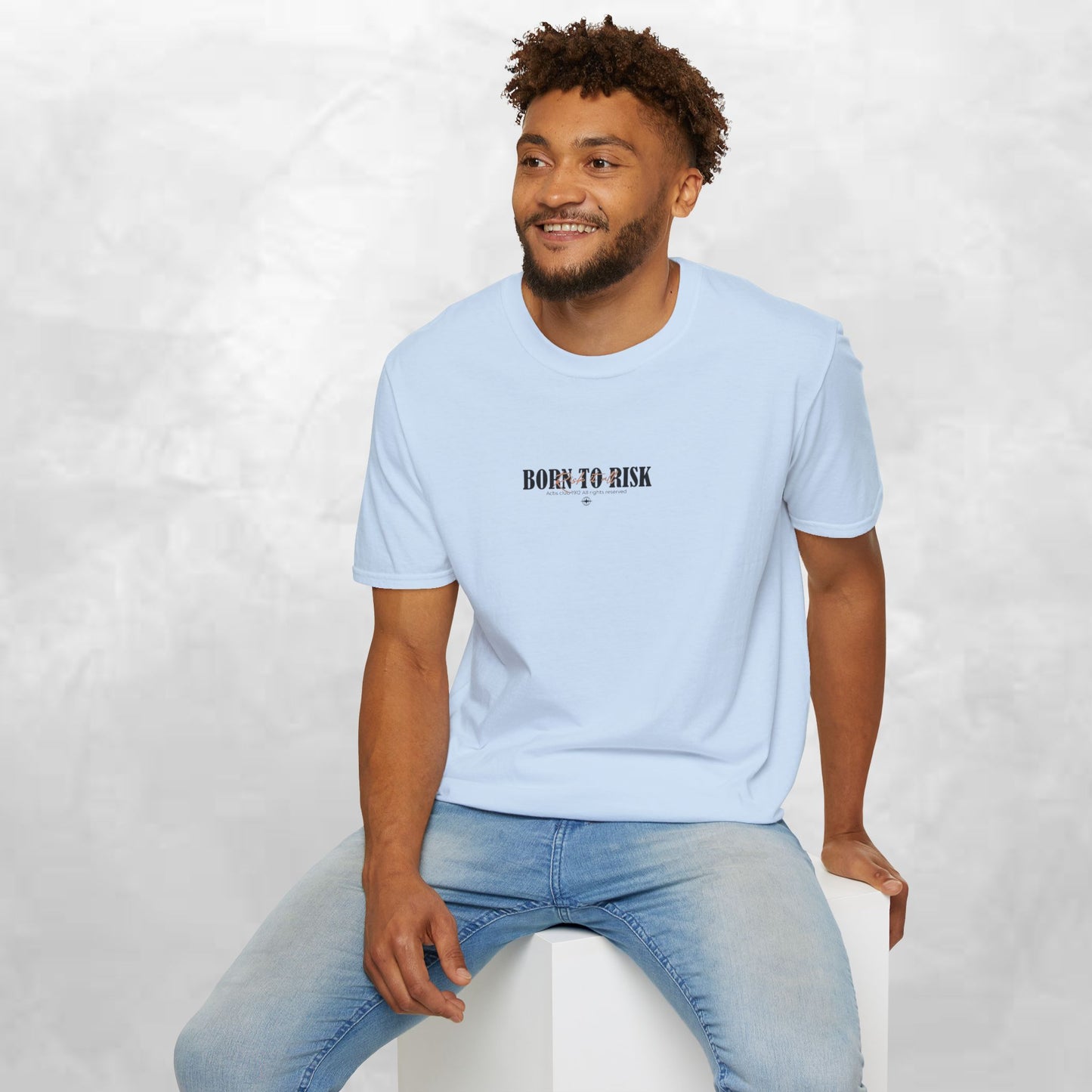 Born to Risk T-Shirt — Minimalist Motivational Graphic Tee
