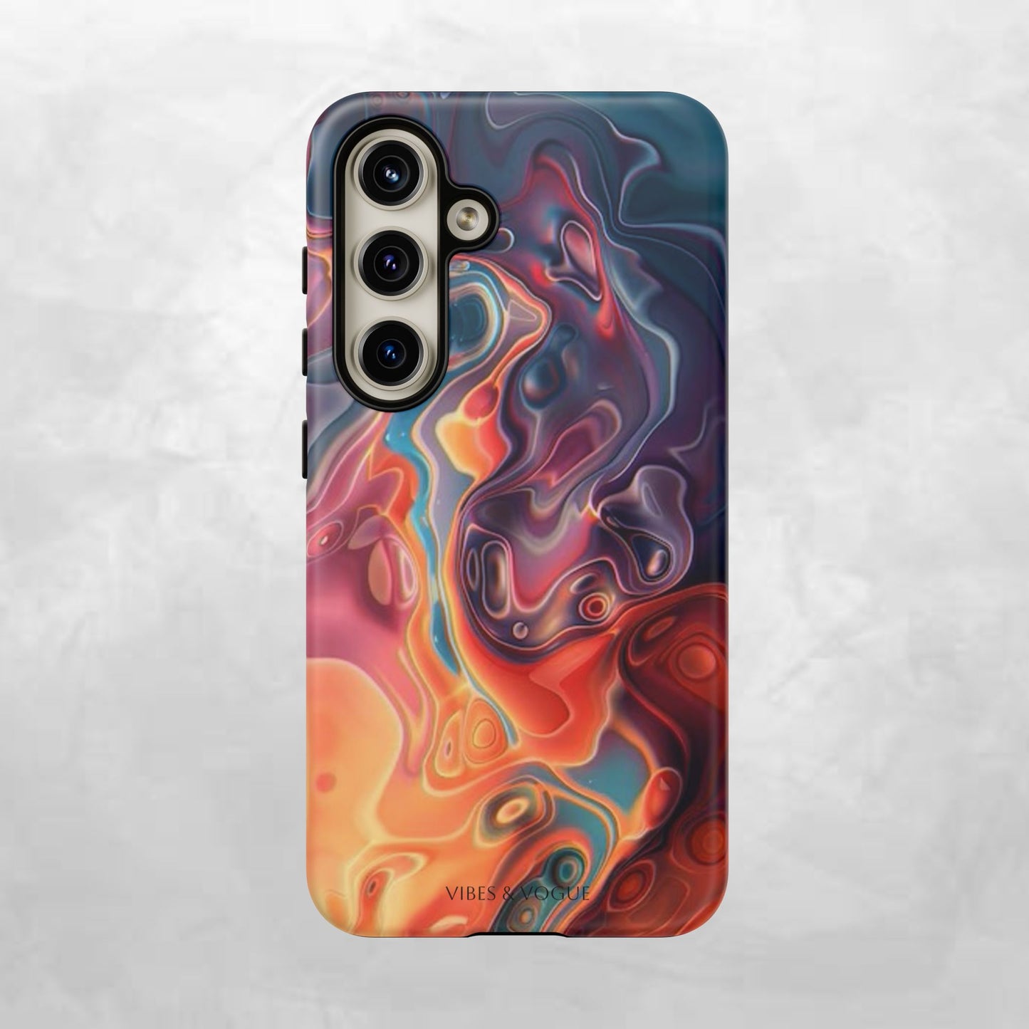 Colorful Phone Case, Abstract Print Cover, Tough Cases for Protection, Gift for Her, Modern Design, Trendy Mobile Accessory