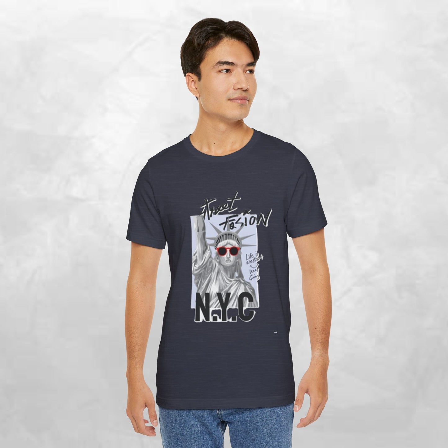 Statue of Liberty Graphic Tee, NYC Pride Shirt, Unisex Casual Wear, Summer Fashion, Unique Gift for Travelers