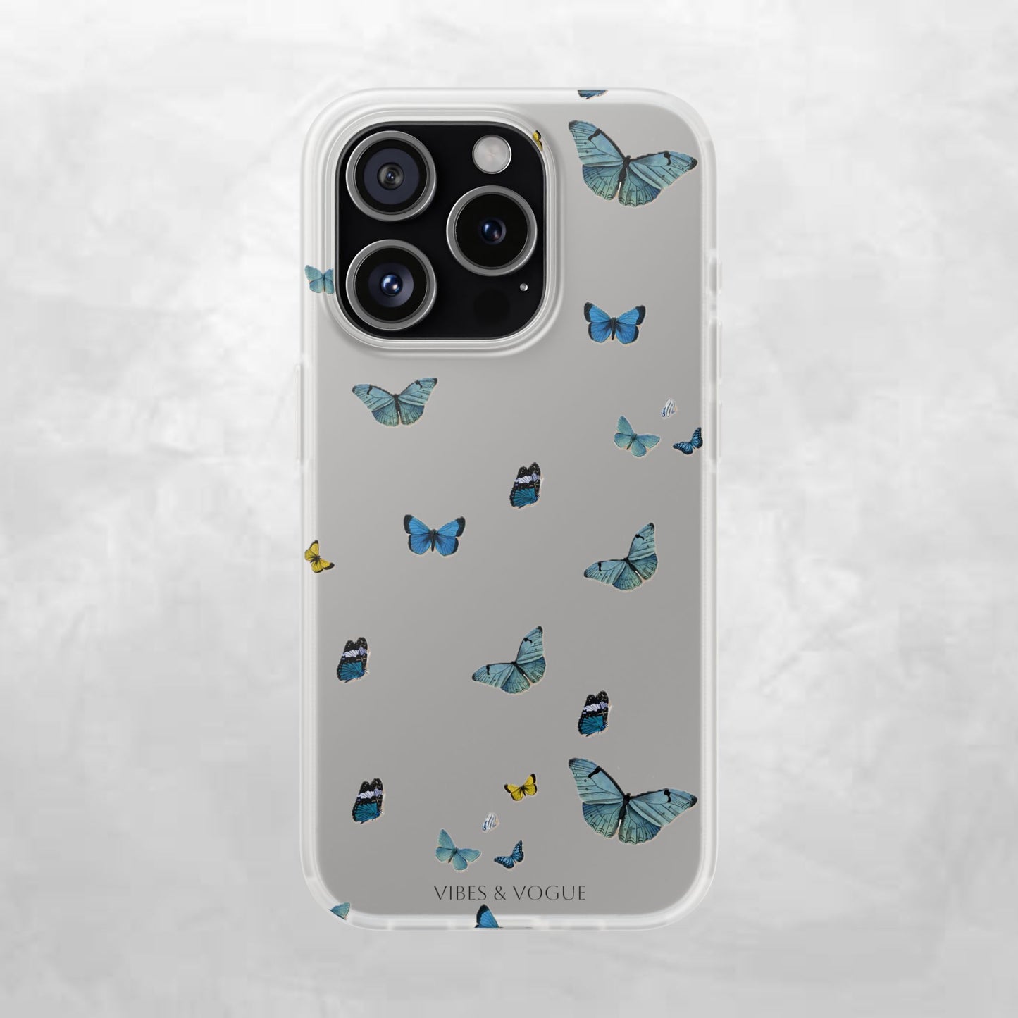 Butterfly Vibes Phone Case, Flexible Phone Cover, Elegant Phone Accessory, Gift for Nature Lovers, Spring Decor, Eco-Friendly Case