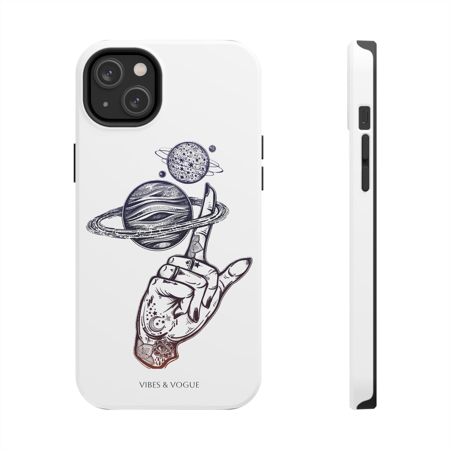 Cosmic Tattoo Phone Case, Unique Galaxy Cell Phone Cover, Gift for Astronomers, Trendy Space Phone Protector, Birthday and Holiday Gift