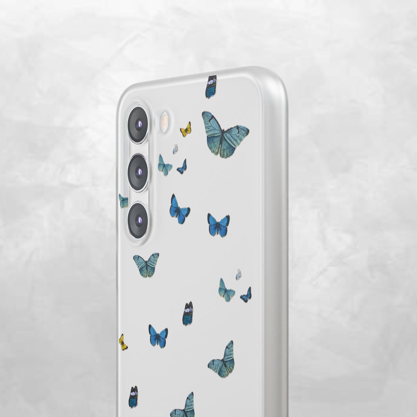 Butterfly Vibes Phone Case, Flexible Phone Cover, Elegant Phone Accessory, Gift for Nature Lovers, Spring Decor, Eco-Friendly Case