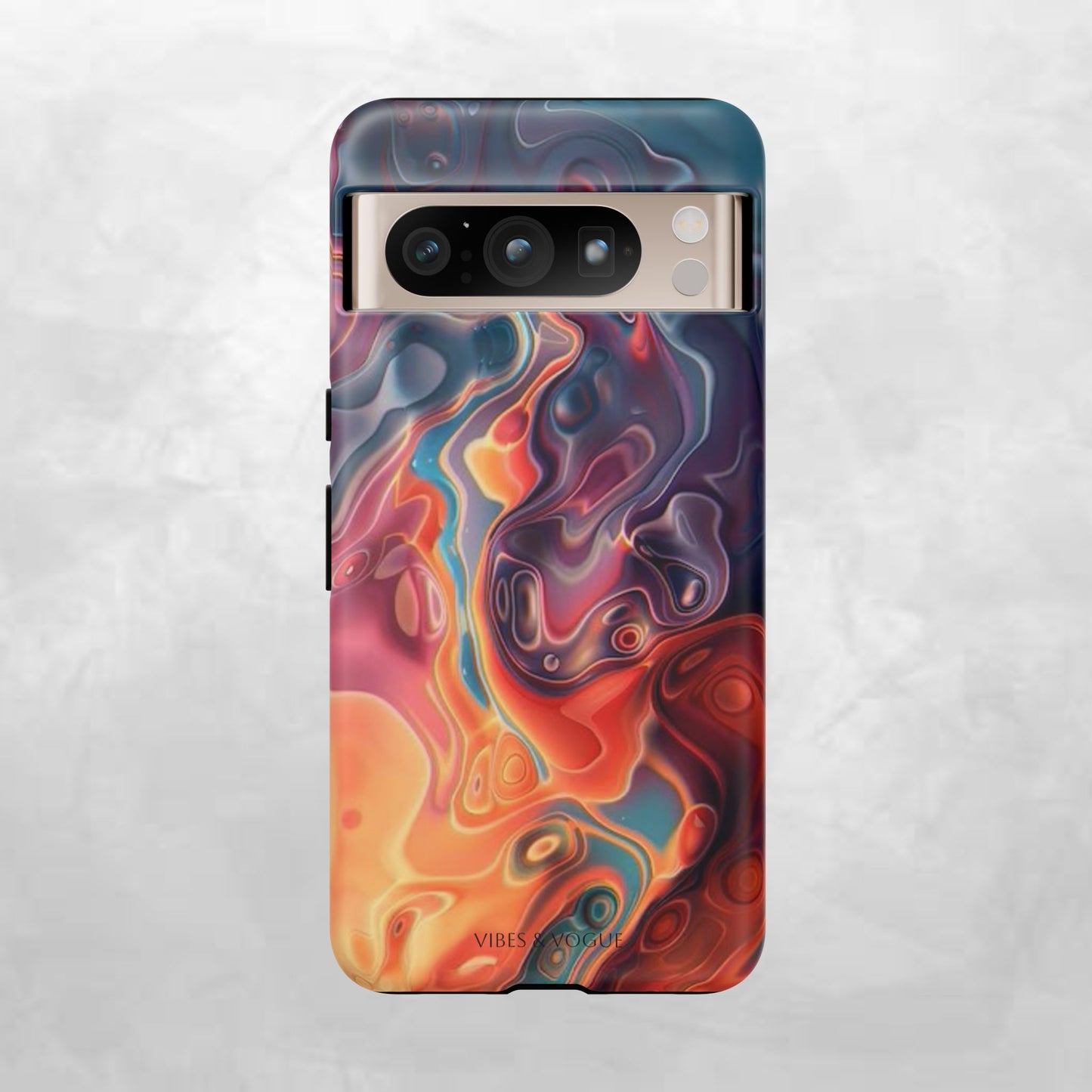 Colorful Phone Case, Abstract Print Cover, Tough Cases for Protection, Gift for Her, Modern Design, Trendy Mobile Accessory