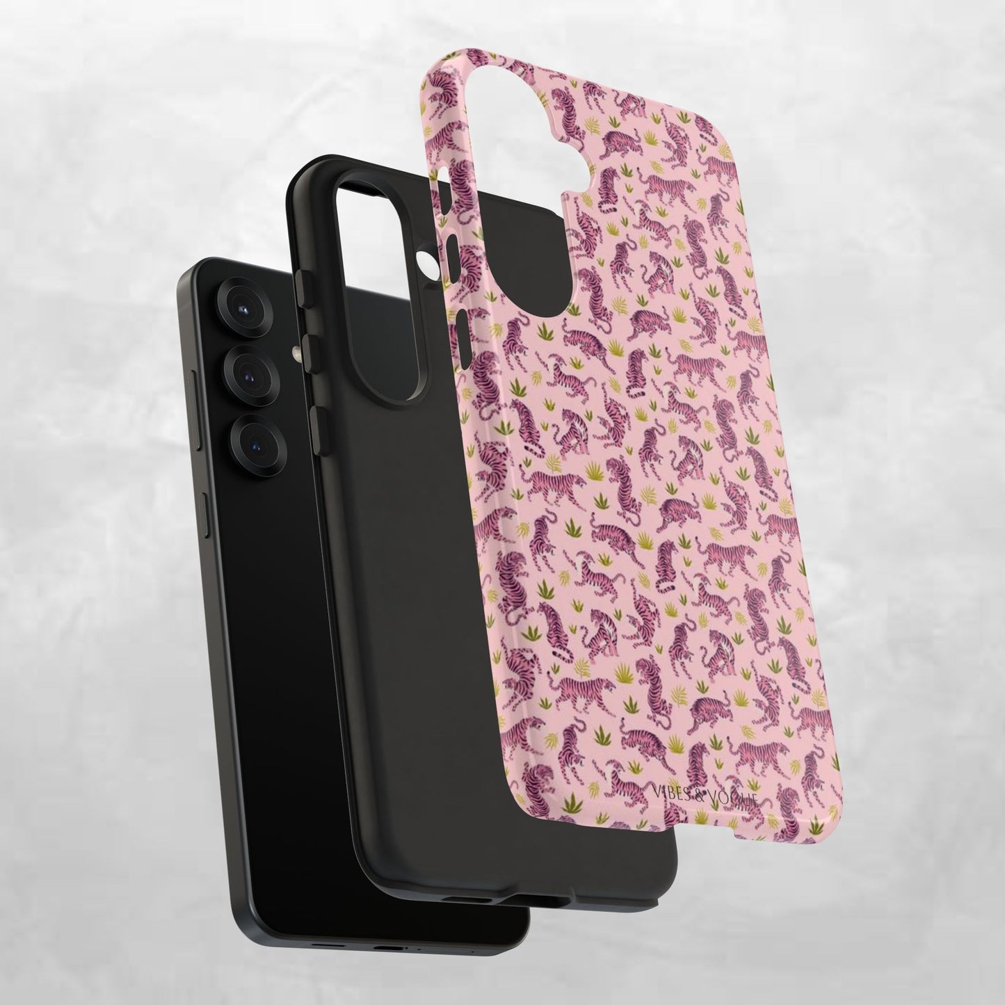 Pink Tiger Pattern Phone Case - Tough Cases