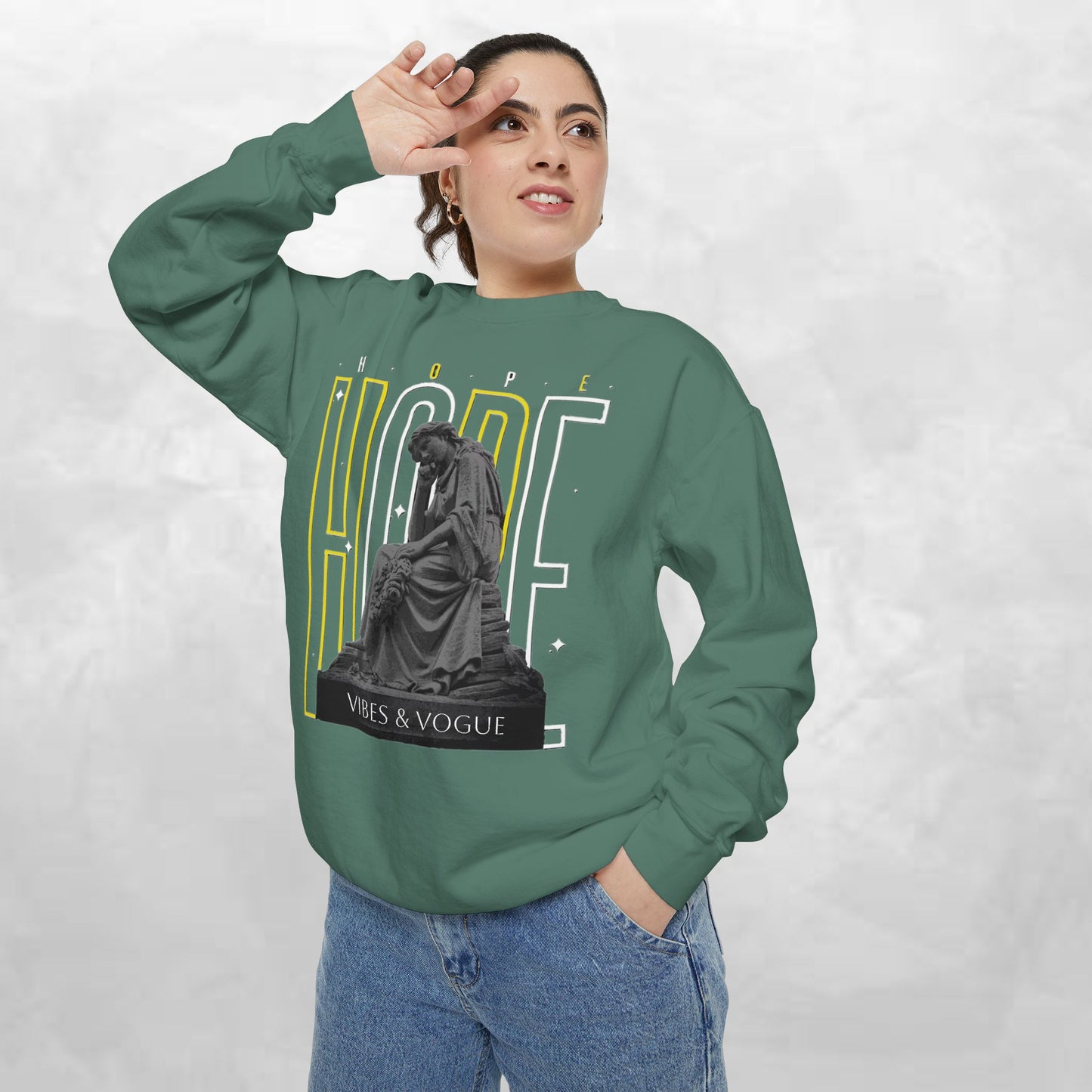 Hope Graphic Sweatshirt, Inspirational Apparel, Casual Unisex Sweater, Motivational Clothing, Gift for Her, Cozy Fashion