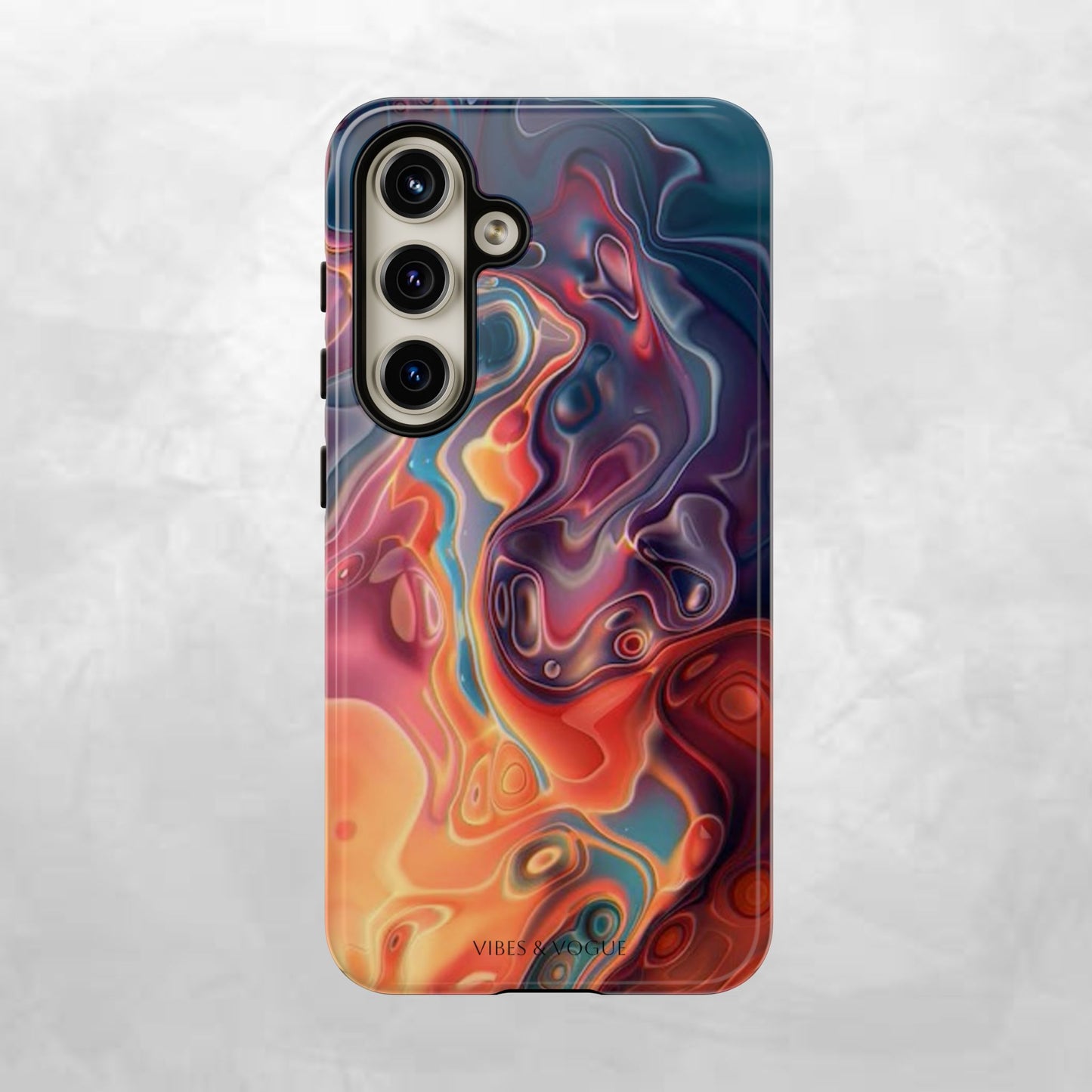 Colorful Phone Case, Abstract Print Cover, Tough Cases for Protection, Gift for Her, Modern Design, Trendy Mobile Accessory