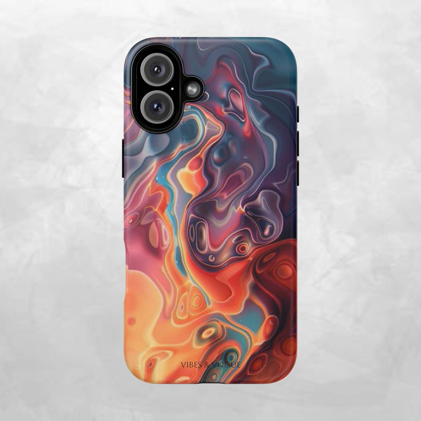 Colorful Phone Case, Abstract Print Cover, Tough Cases for Protection, Gift for Her, Modern Design, Trendy Mobile Accessory