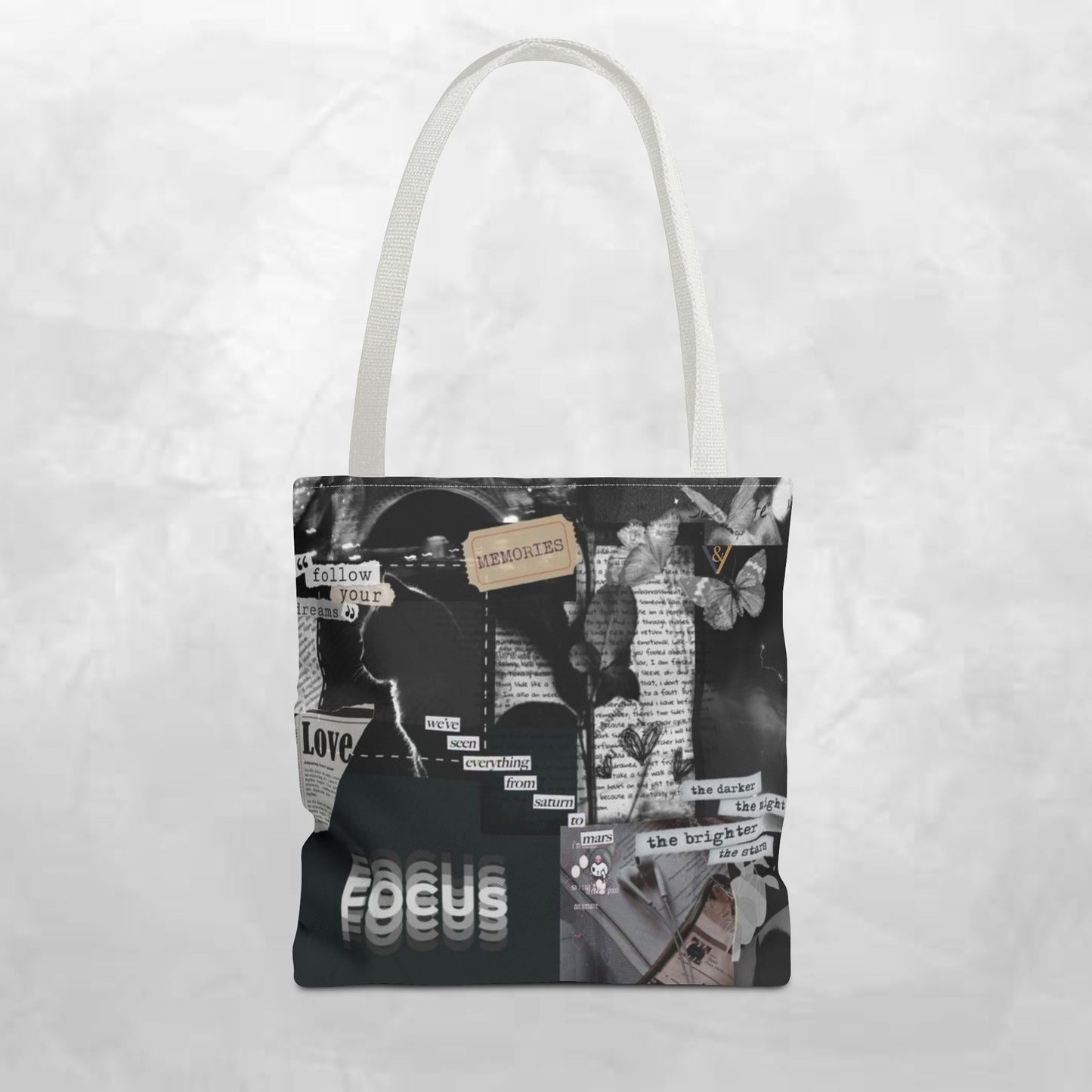 Artistic Tote Bag | Vintage Aesthetic, Collage Design, Sustainable Fashion, Trendy Gift, Eco-Friendly Accessory
