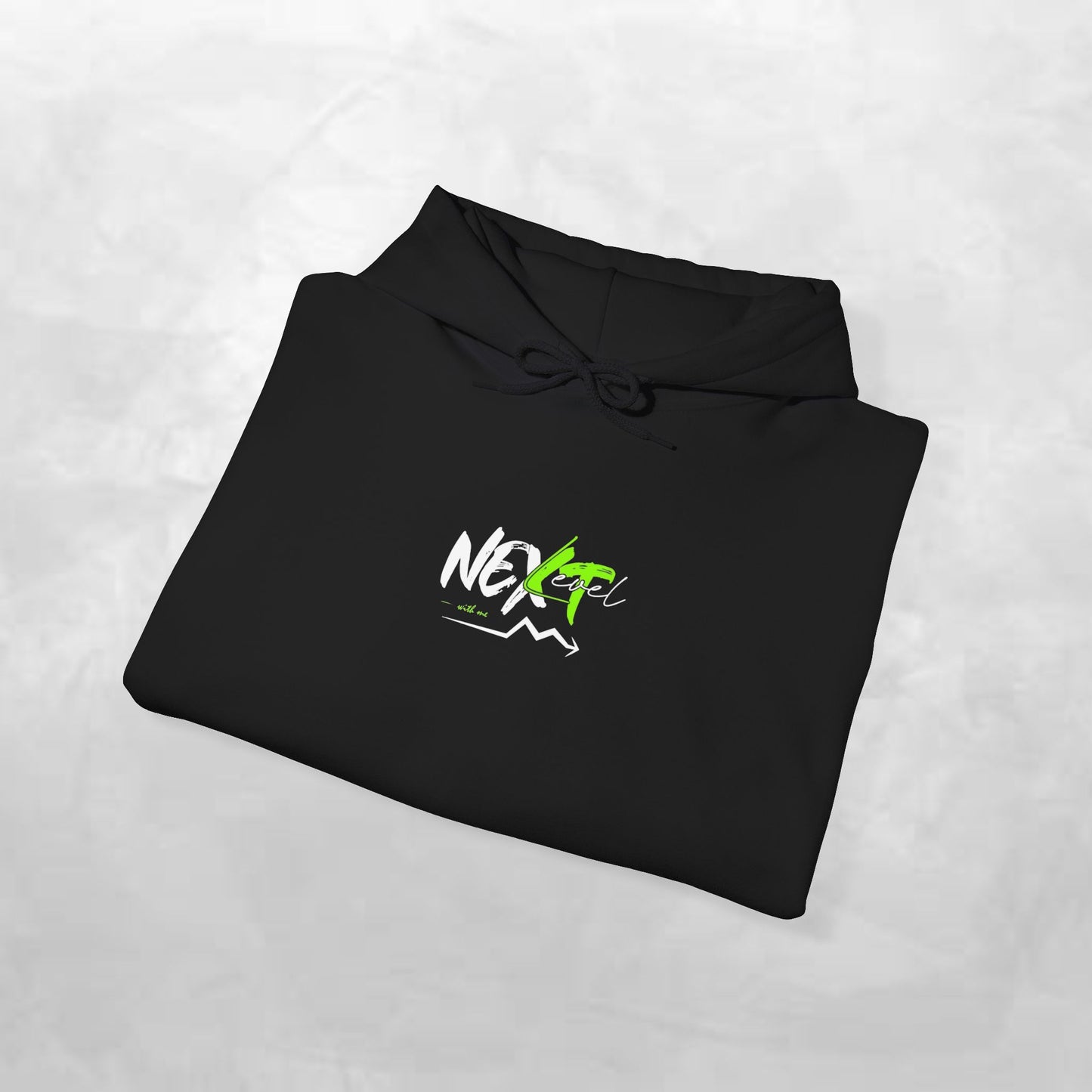 Next Wave Hoodie — Black Streetwear Hoodie with Neon Green Graphic
