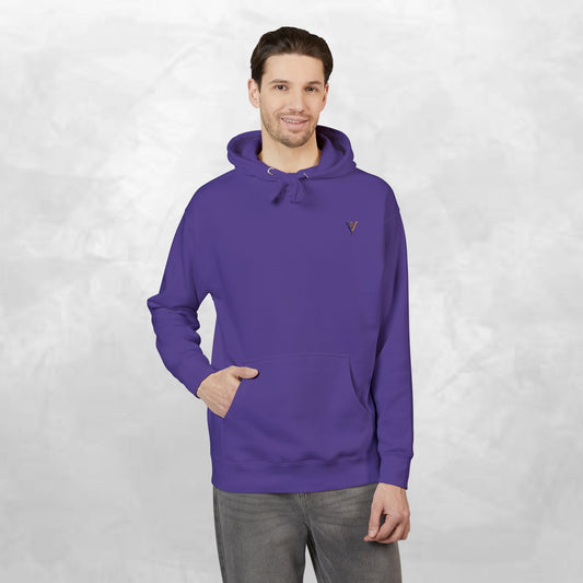 Cozy Coral Unisex Fleece Hoodie, Casual Streetwear, Gift for Him/Her, Comfortable Layering, Everyday Hoodie