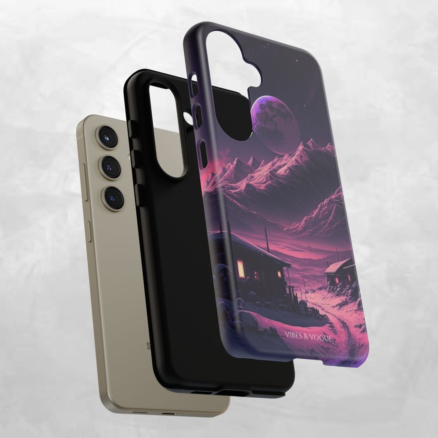 Futuristic Phone Case, Galaxy Aesthetic, Cosmic Art, Stylish Protection, Gifts for Tech Lovers